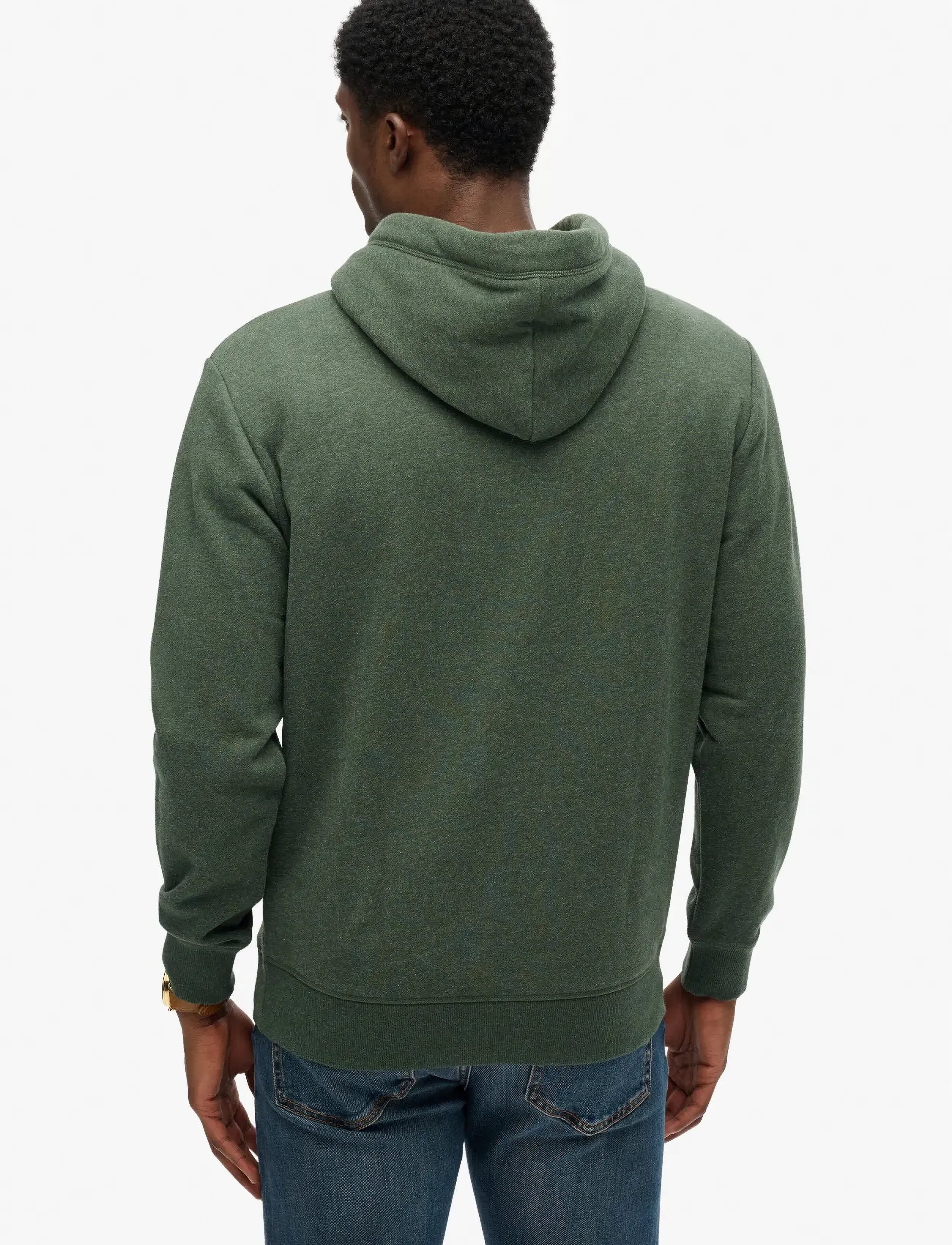 Superdry - ESSENTIAL LOGO HOODIE HB - sweatshirts - deep forest green marl new - 5