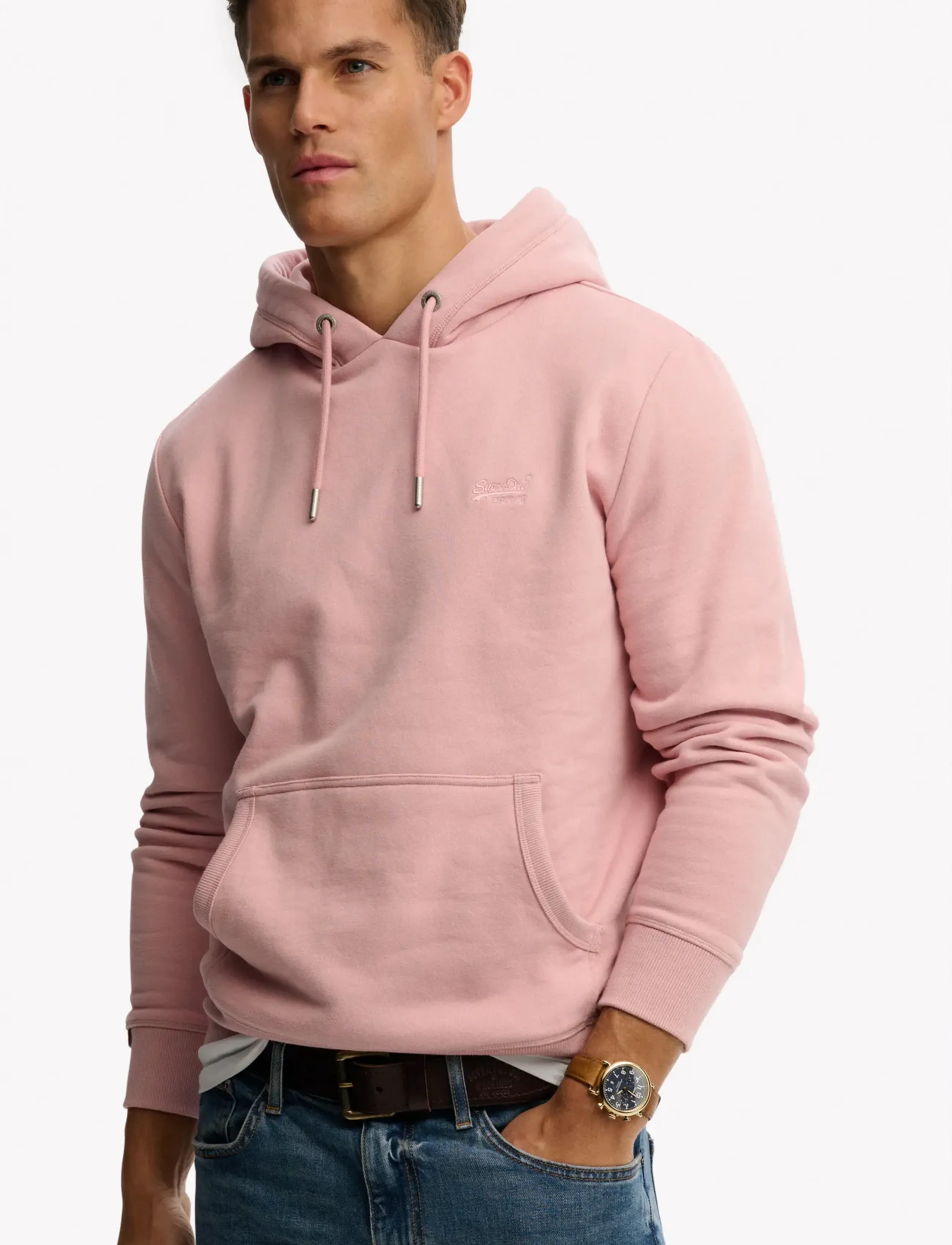 Superdry - ESSENTIAL LOGO HOODIE HB - džemperi ar kapuci - light blush pink - 4