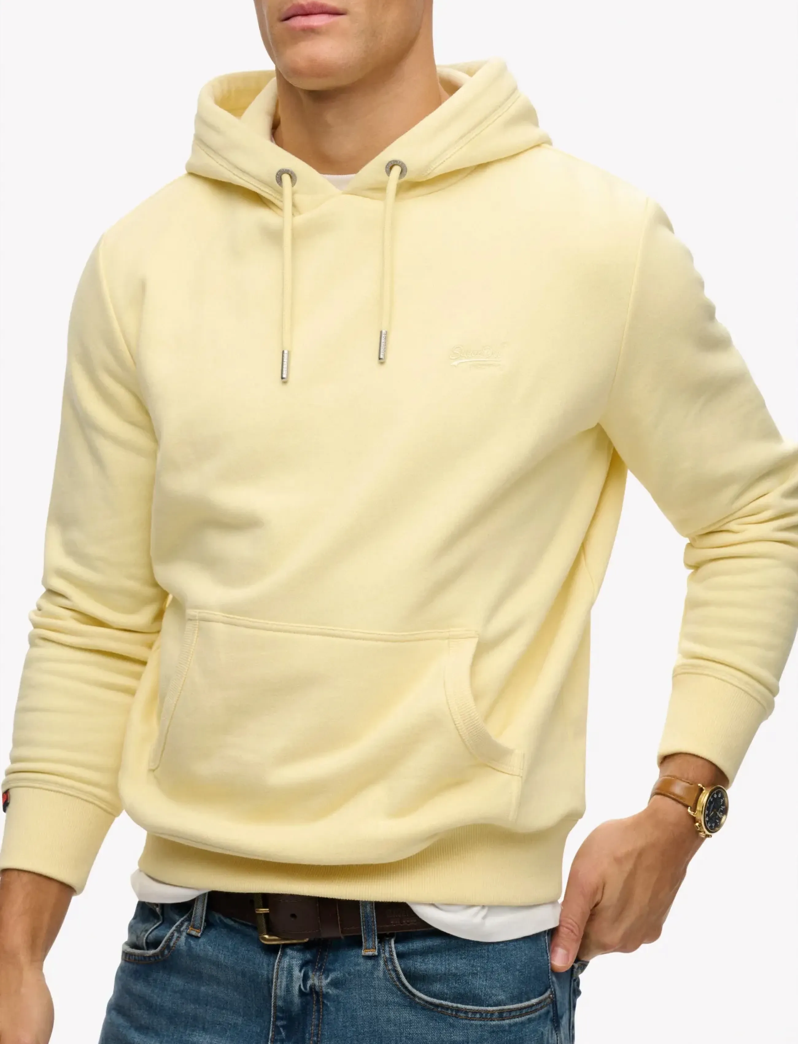 Superdry - ESSENTIAL LOGO HOODIE HB - kapuzenpullover - pastel yellow - 4