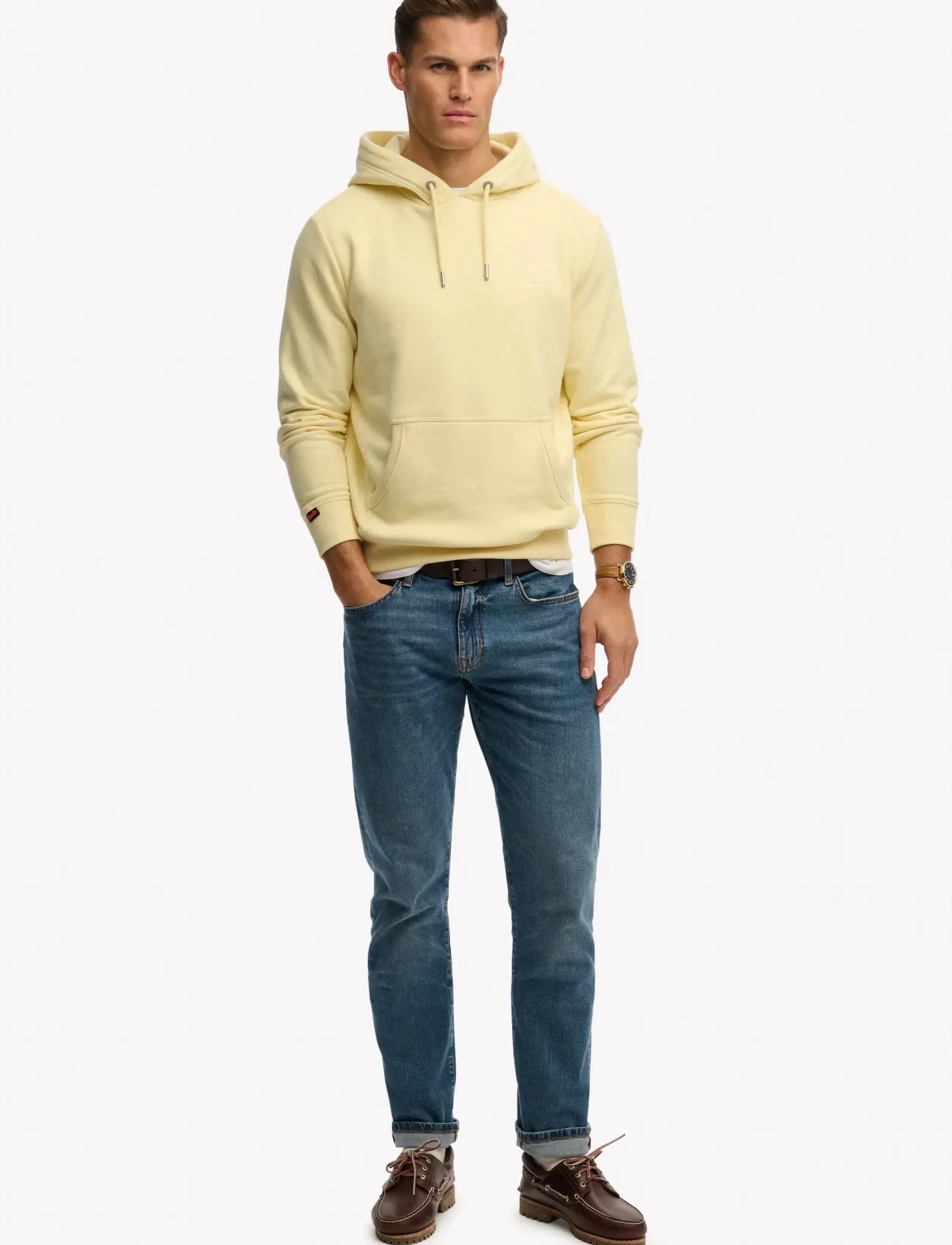 Superdry - ESSENTIAL LOGO HOODIE HB - kapuzenpullover - pastel yellow - 5