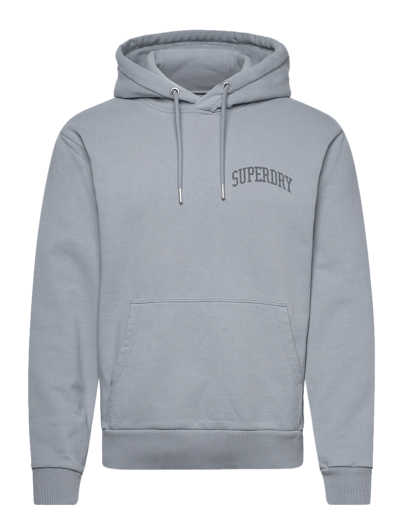Superdry - ATH ESS HOODIE - kapuutsiga dressipluusid - washed denim - 0