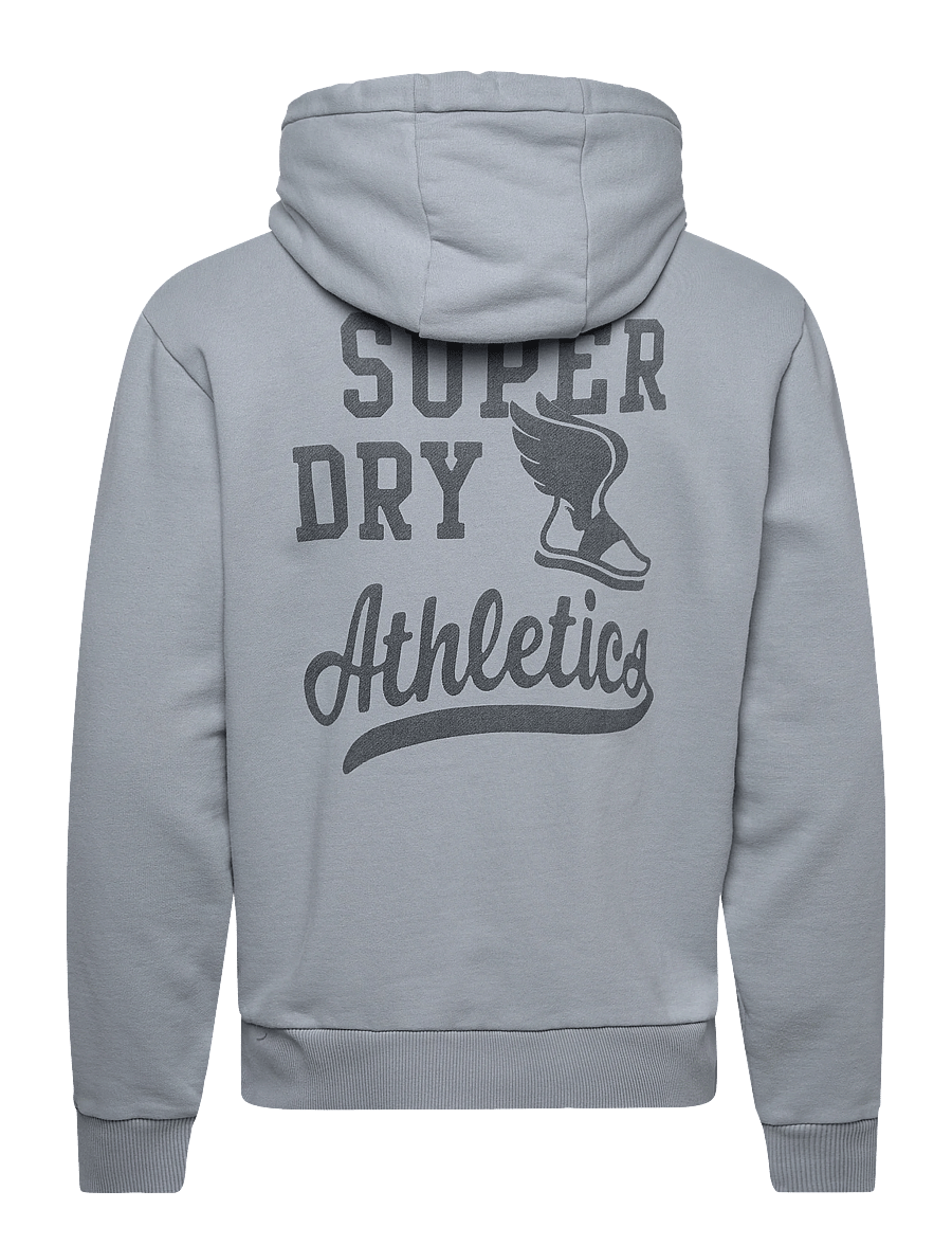 Superdry - ATH ESS HOODIE - kapuzenpullover - washed denim - 2