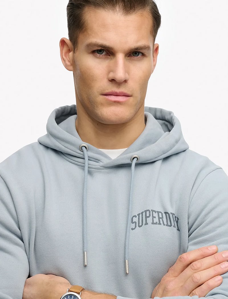 Superdry - ATH ESS HOODIE - kapuzenpullover - washed denim - 3