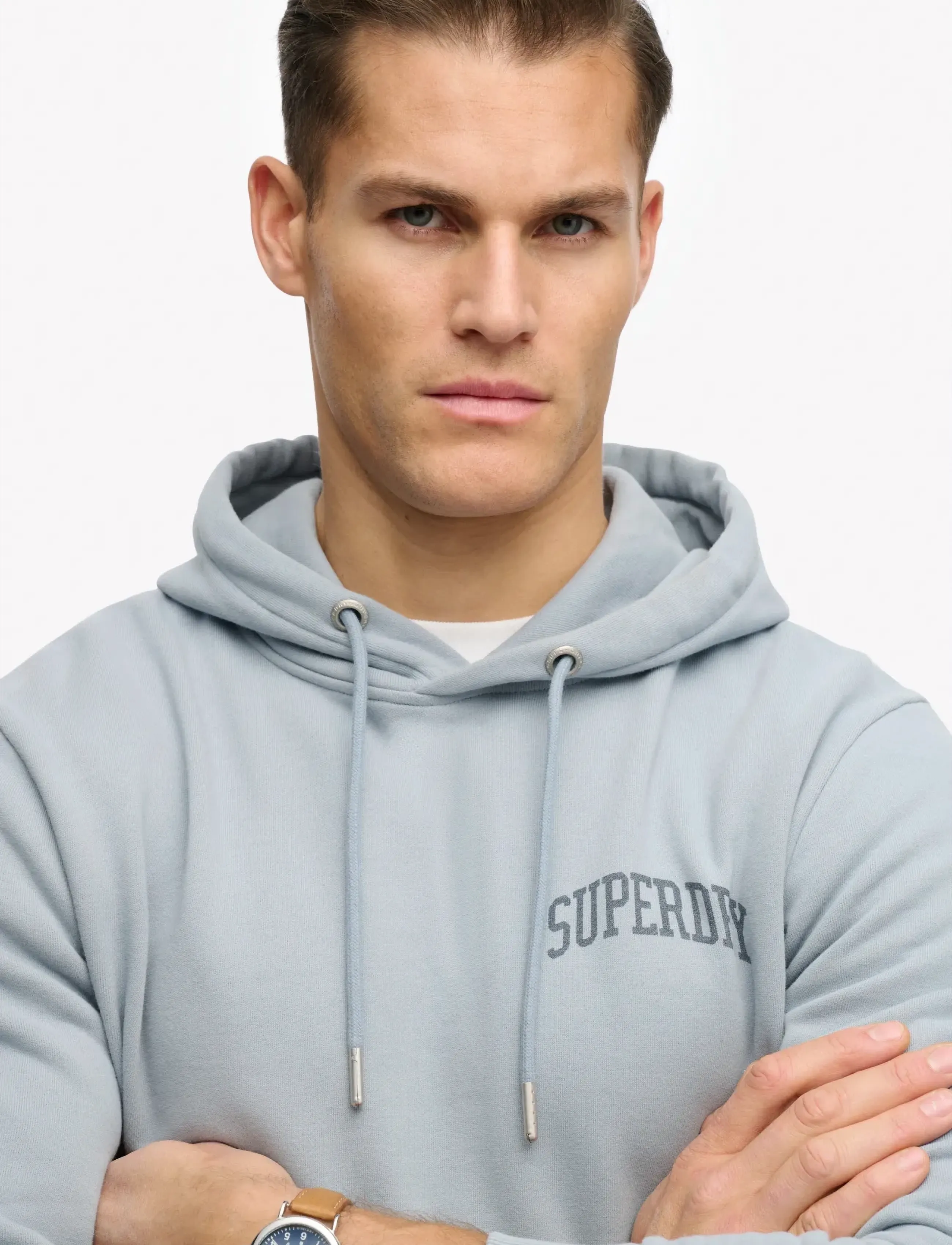 Superdry - ATH ESS HOODIE - sweatshirts - washed denim - 3