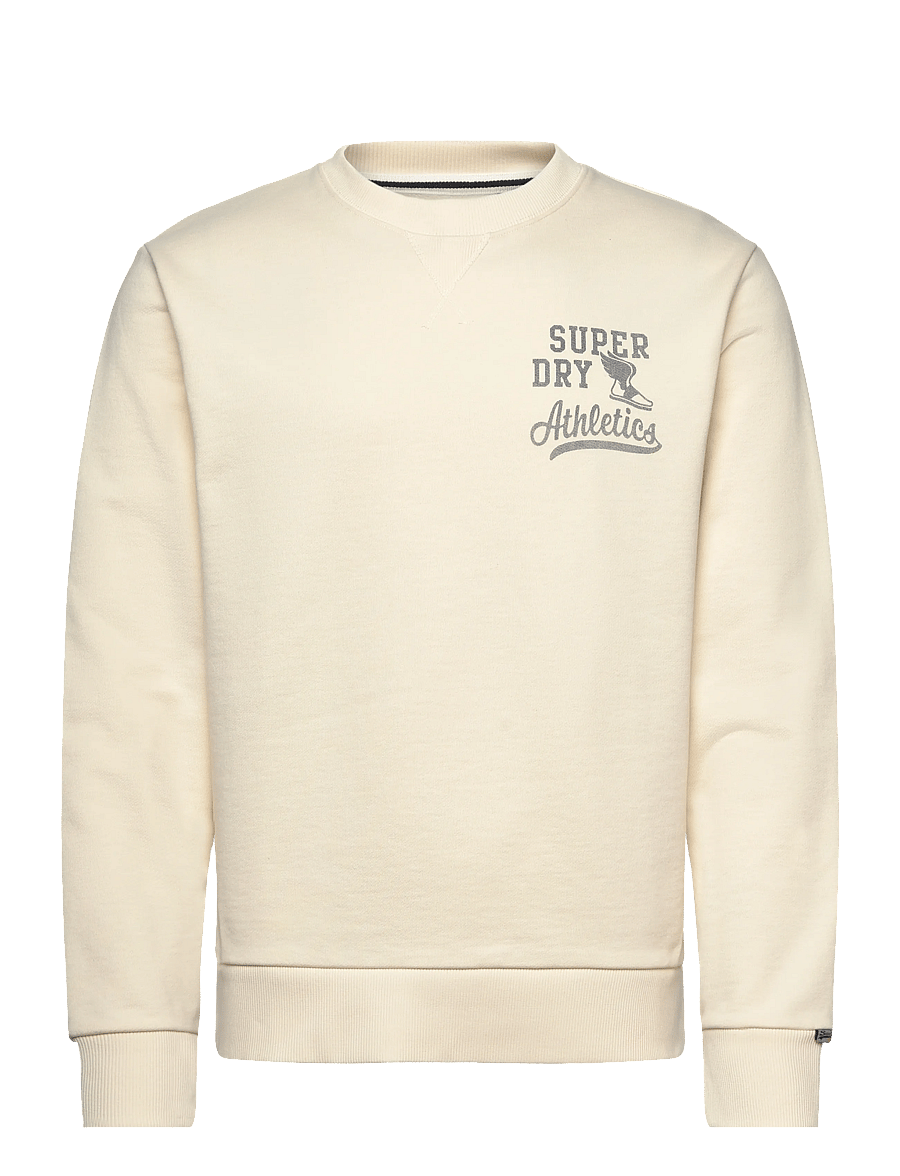 Superdry - ATH ESS CREW - kollektsioonid - desert bone off white - 1