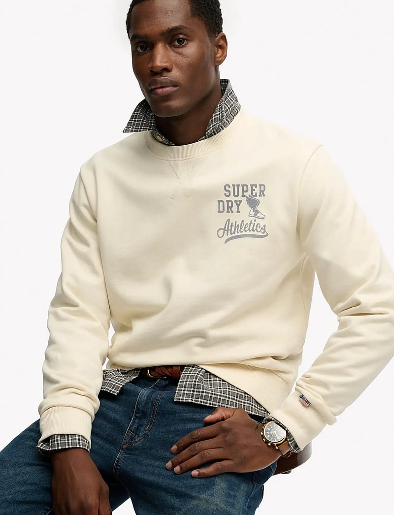 Superdry - ATH ESS CREW - kollektionen - desert bone off white - 4