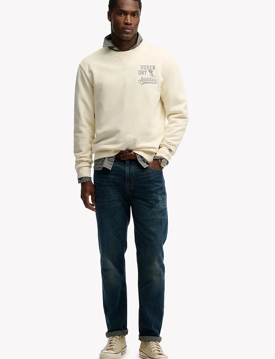 Superdry - ATH ESS CREW - kollektsioonid - desert bone off white - 5