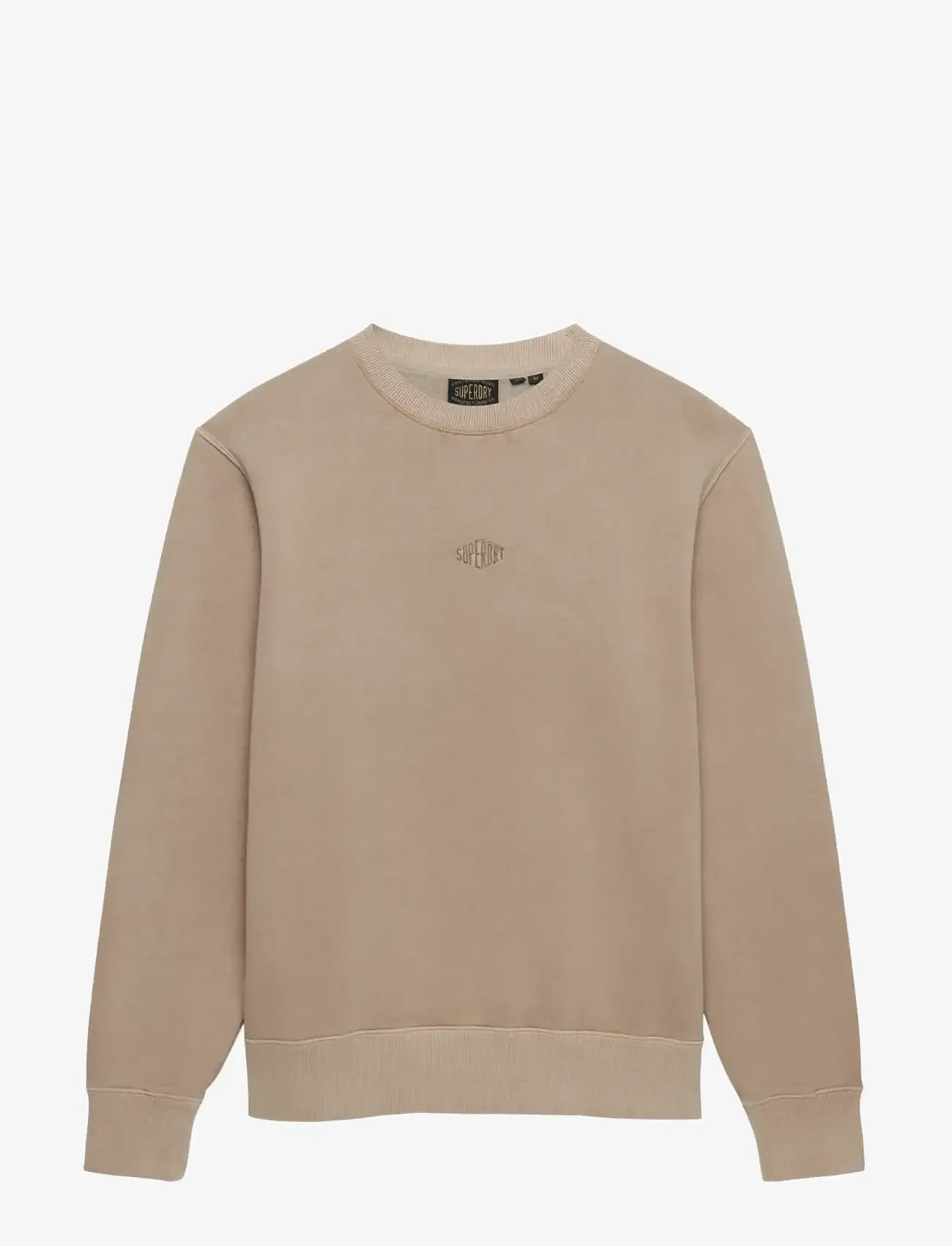 Superdry - MICRO LOGO CREW - sweatshirts - light beige - 1