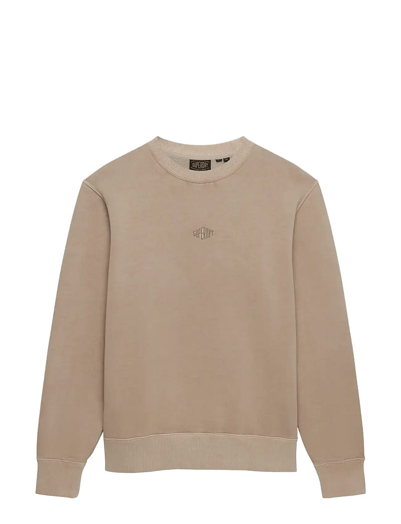 Superdry - MICRO LOGO CREW - kollektionen - light beige - 1