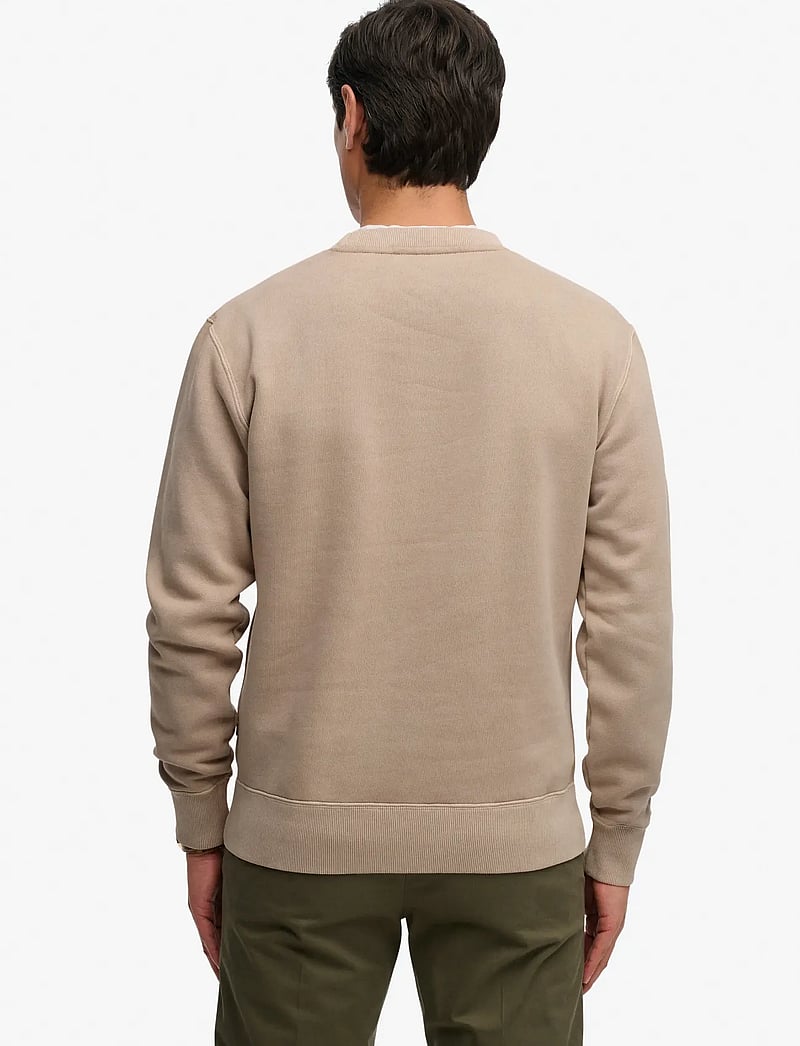 Superdry - MICRO LOGO CREW - kollektionen - light beige - 5
