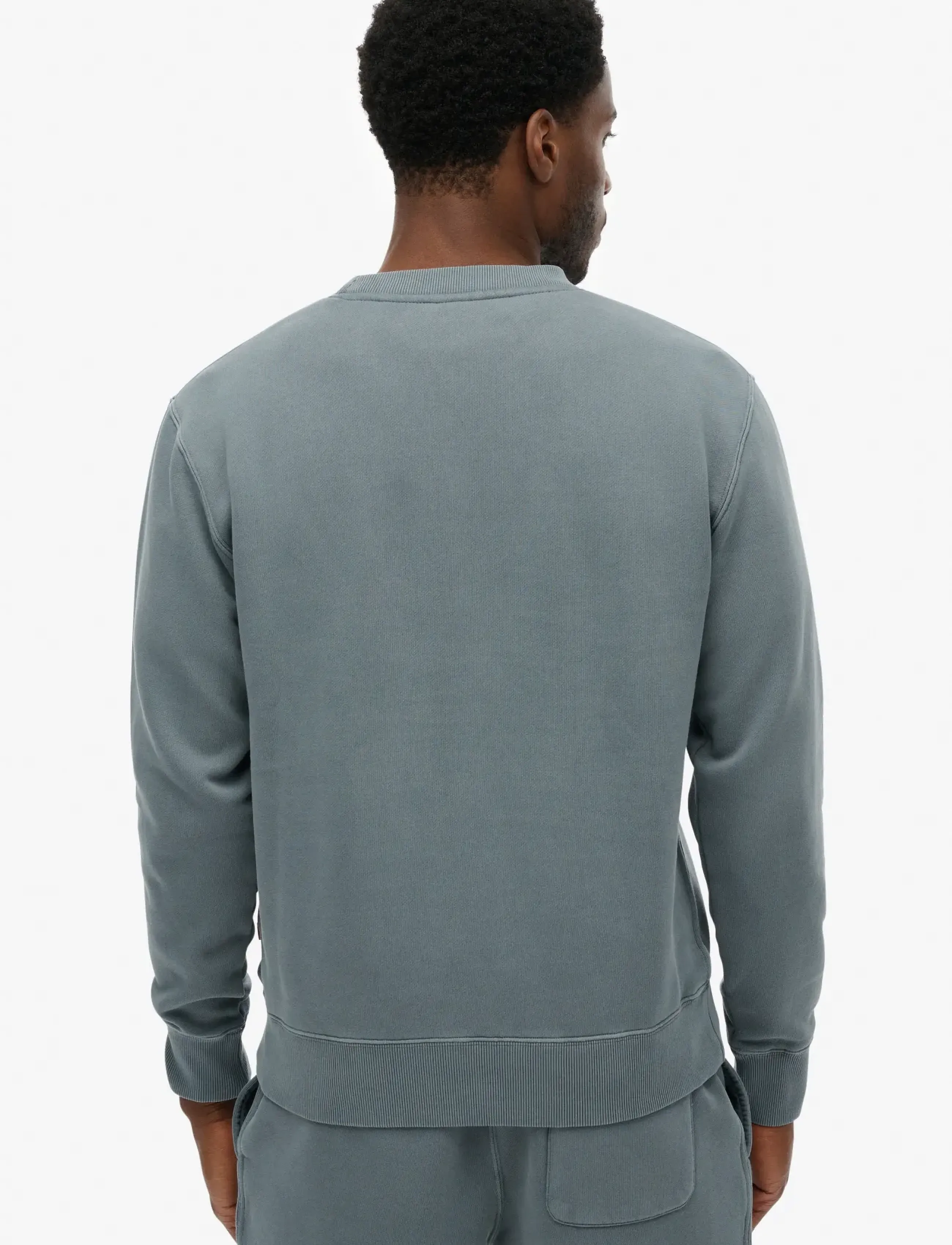 Superdry - MICRO LOGO CREW - kollektioner - stormy weather blue - 5