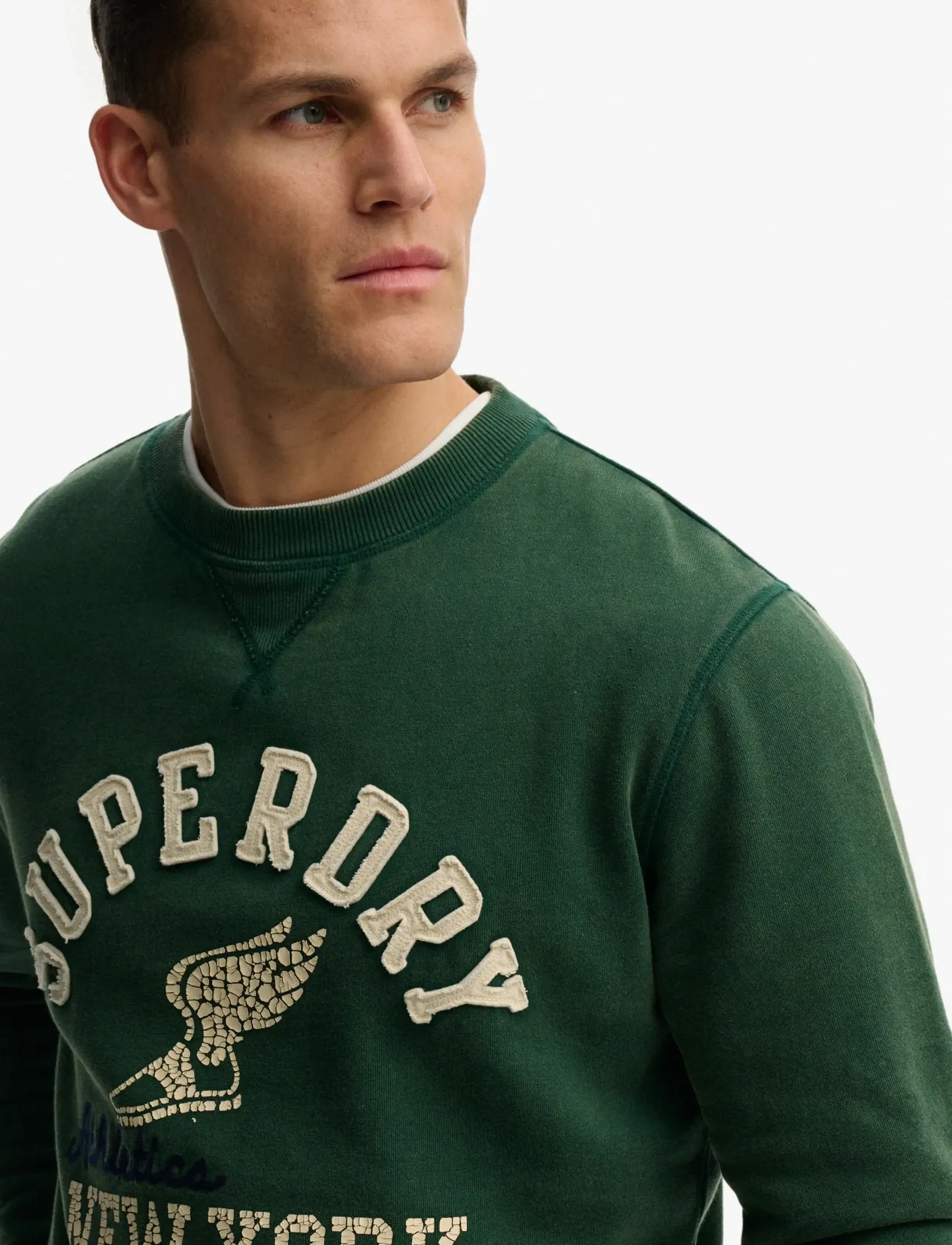 Superdry - VINTAGE ATHLETIC CREW - collections - dark green - 3