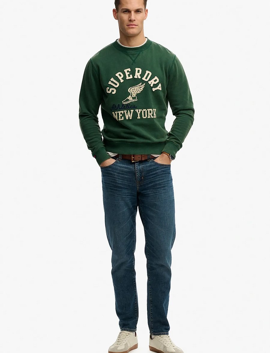 Superdry - VINTAGE ATHLETIC CREW - kollektionen - dark green - 4