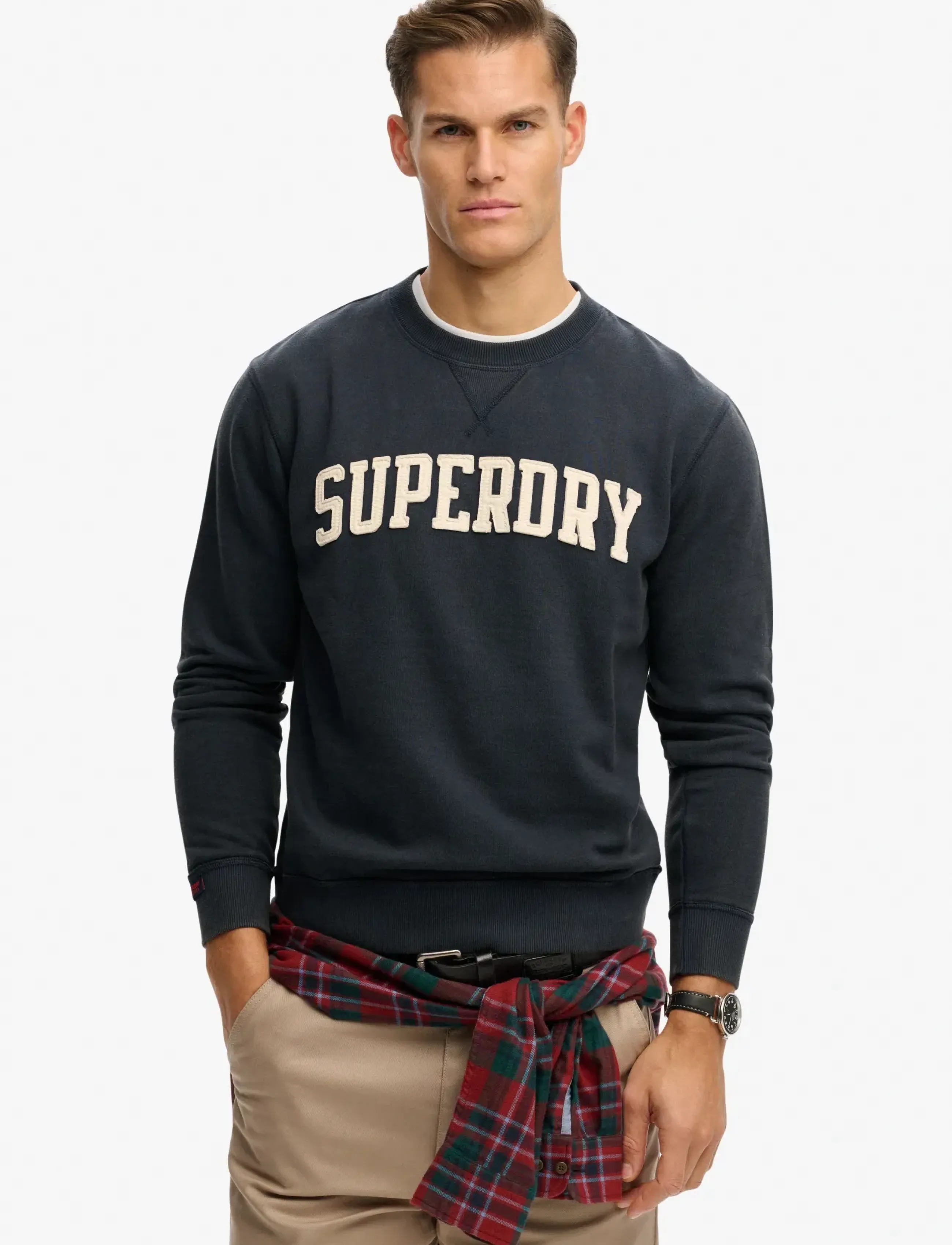 Superdry VINTAGE ATHLETIC CREW - Alles anzeigen - ECLIPSE NAVY / navy