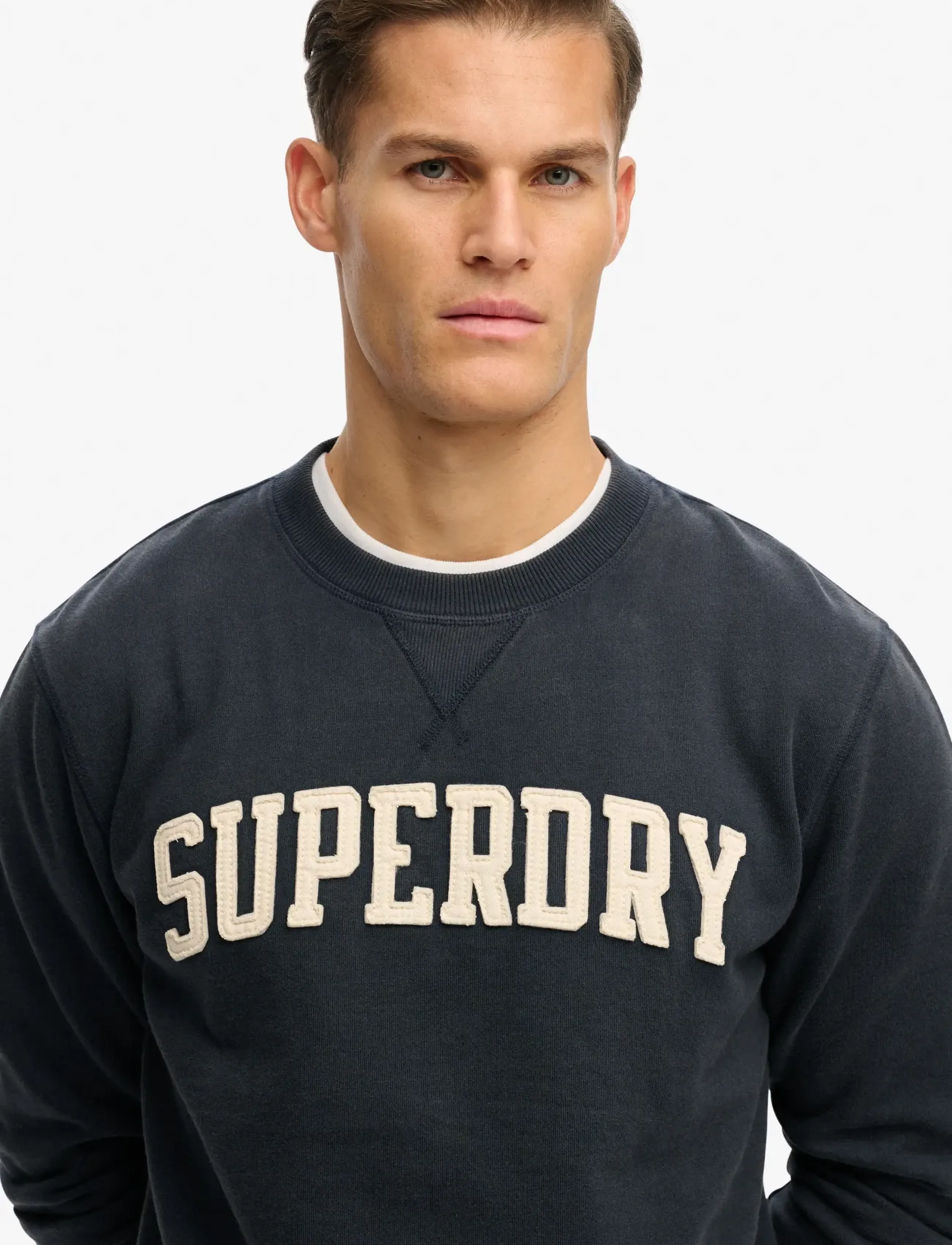 Superdry - VINTAGE ATHLETIC CREW - sweatshirts - eclipse navy - 2
