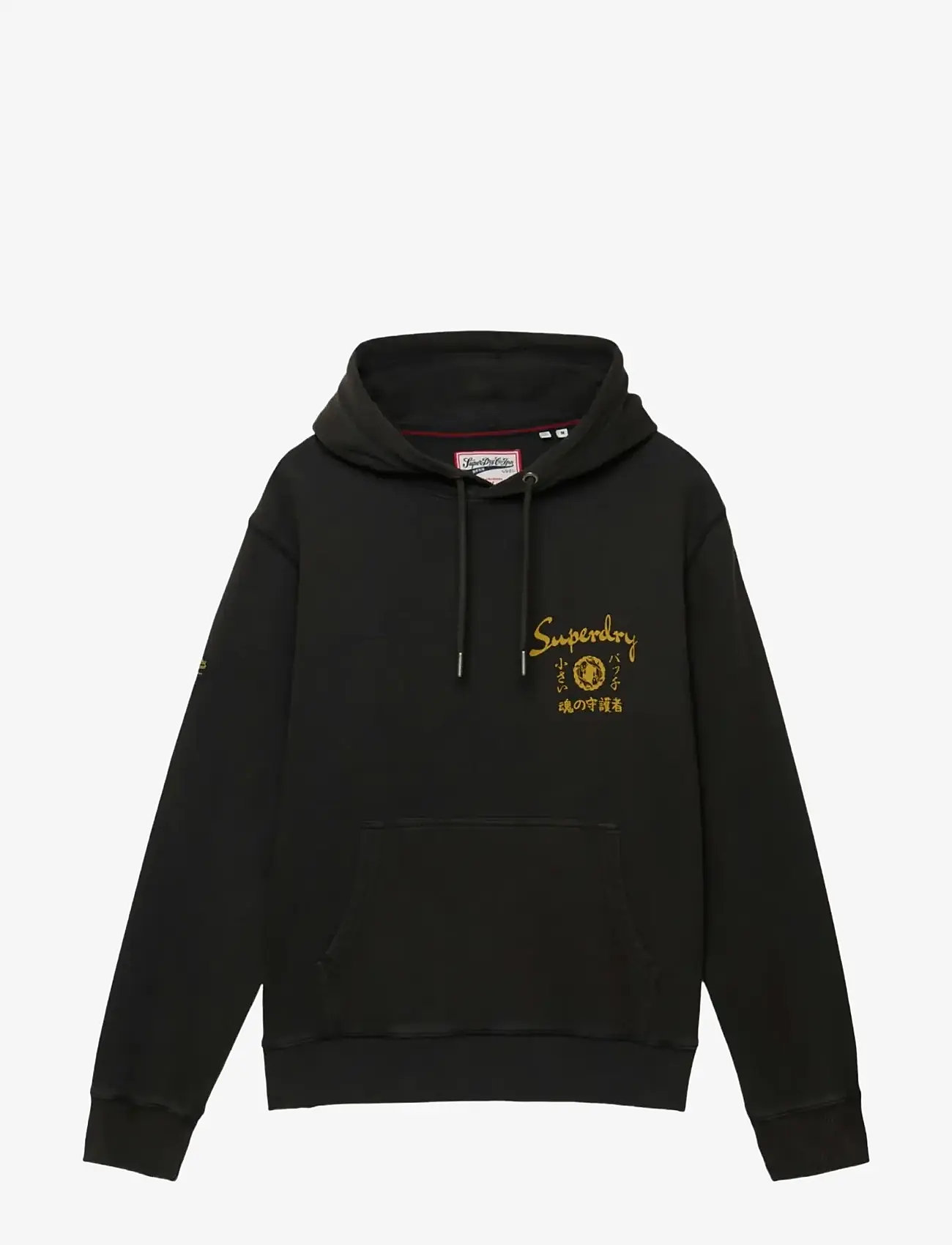 Superdry - TOKYO NARRATIVE LOOSE HOOD - hættetrøjer - bison black - 1
