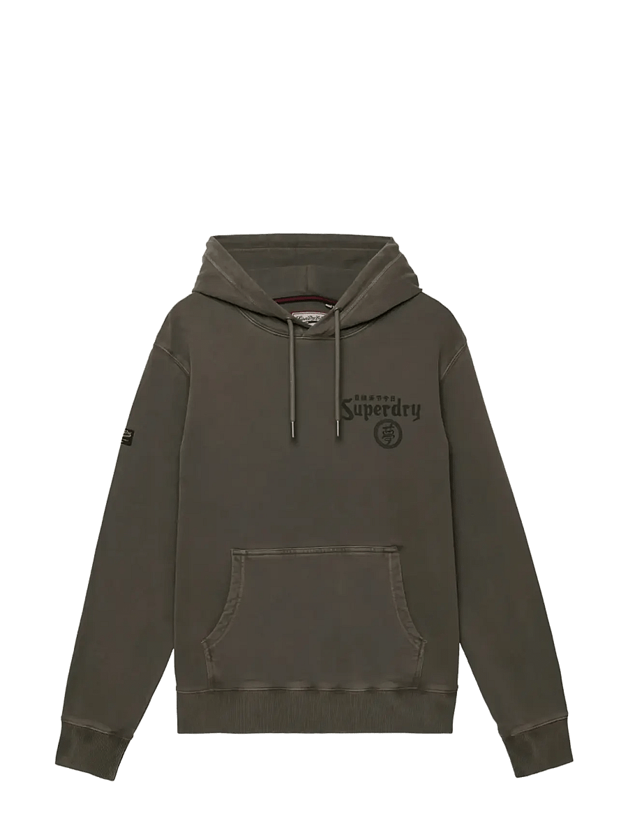Superdry - TOKYO NARRATIVE LOOSE HOOD - hoodies - dark pebble grey - 1