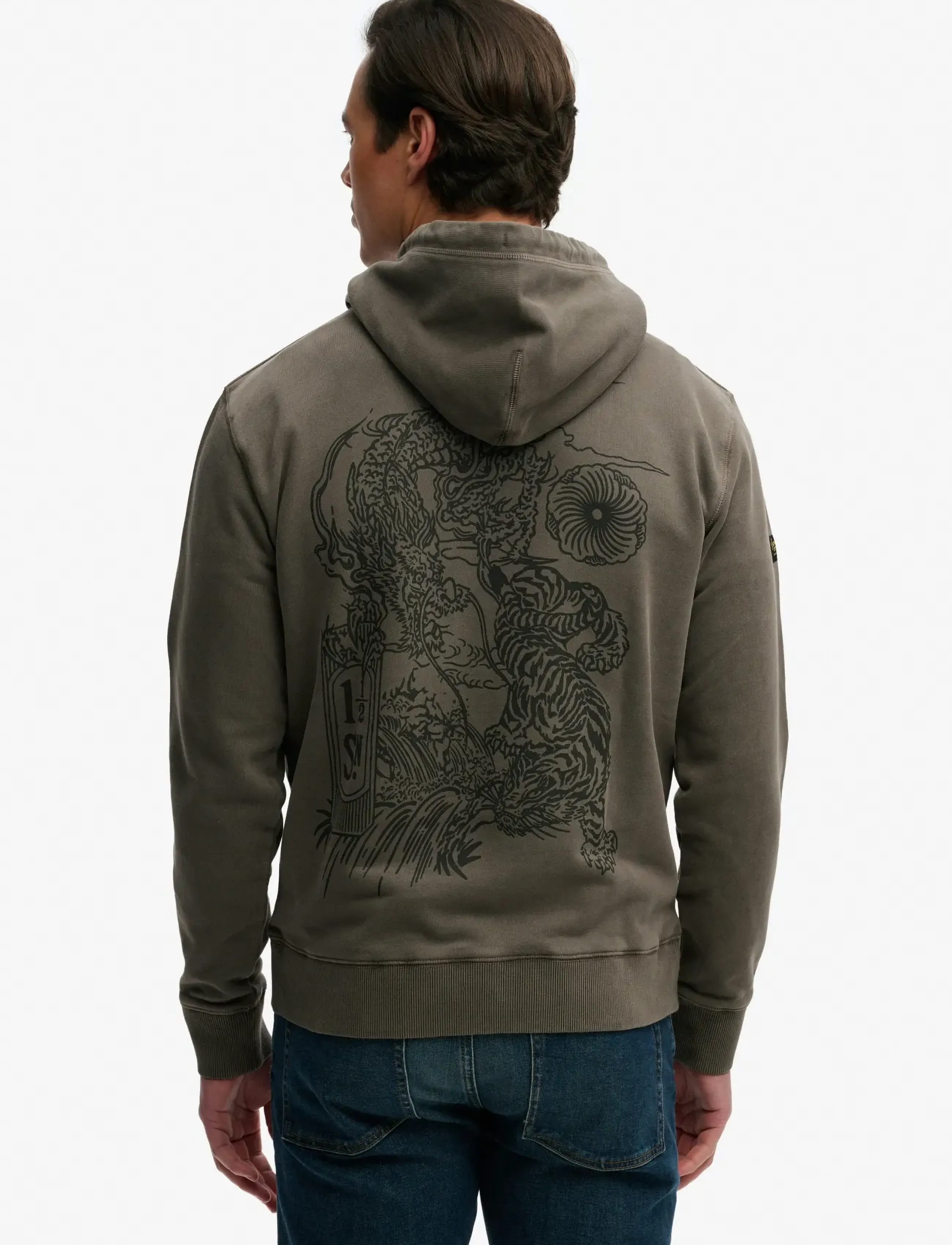 Superdry - TOKYO NARRATIVE LOOSE HOOD - hoodies - dark pebble grey - 5