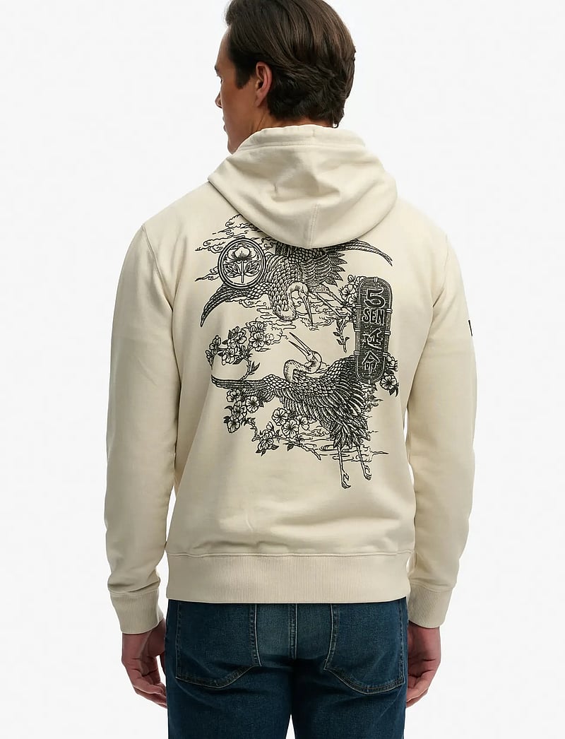 Superdry - TOKYO NARRATIVE LOOSE HOOD - hættetrøjer - rainy day grey - 2