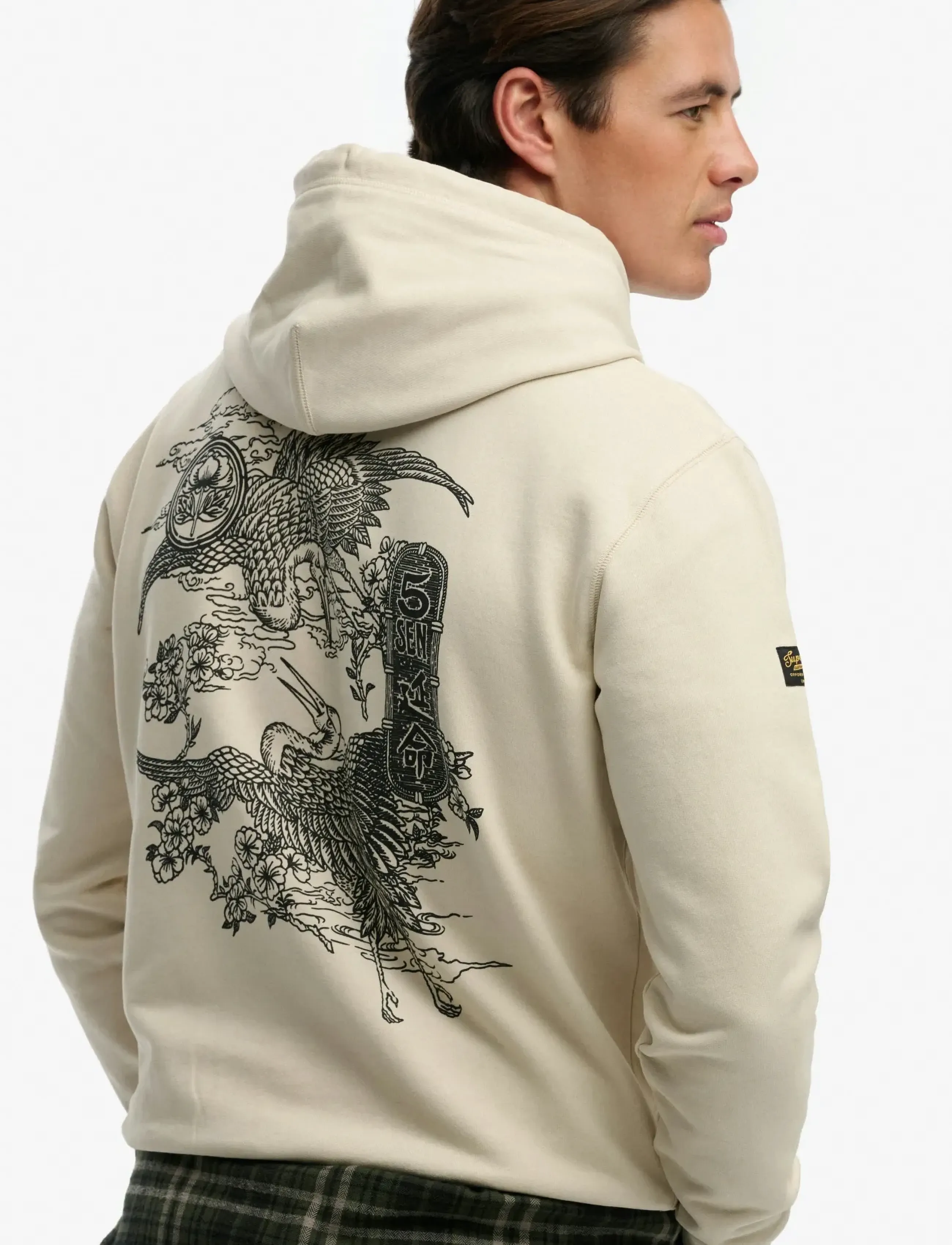 Superdry - TOKYO NARRATIVE LOOSE HOOD - hettegensere - rainy day grey - 4