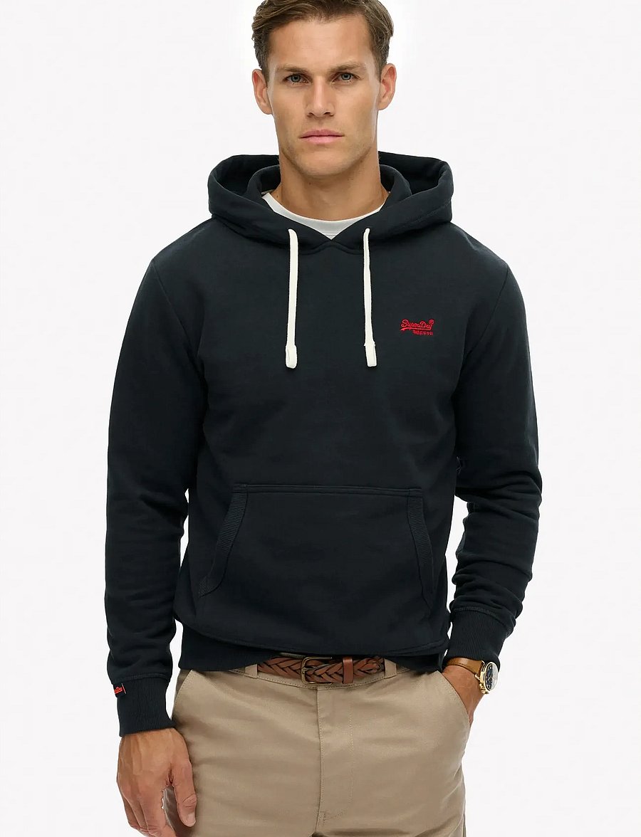 Superdry - ESSENTIAL LOGO CLASSIC HOOD - hoodies - eclipse navy/red - 0