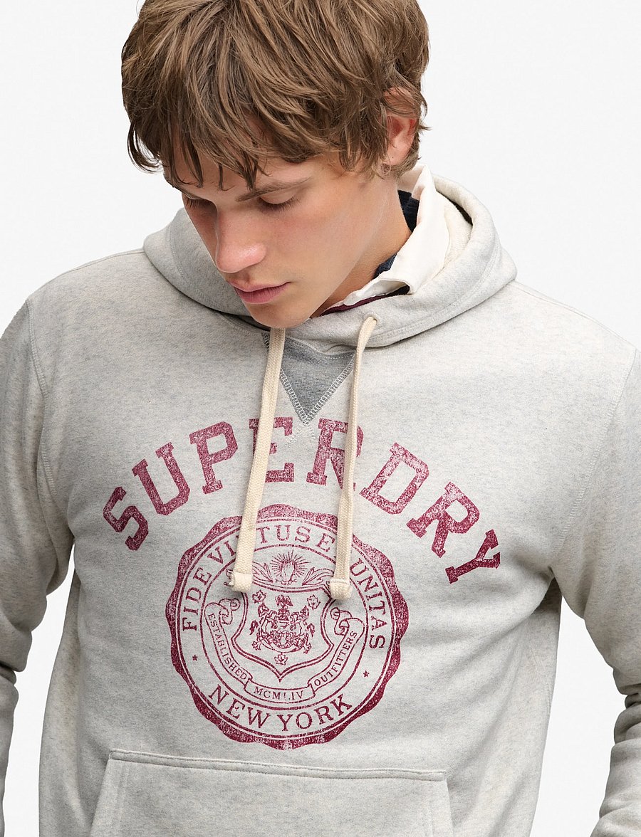 Superdry - ATH ESS HOODIE - kapuutsiga pusad - mcqueen marl - 4