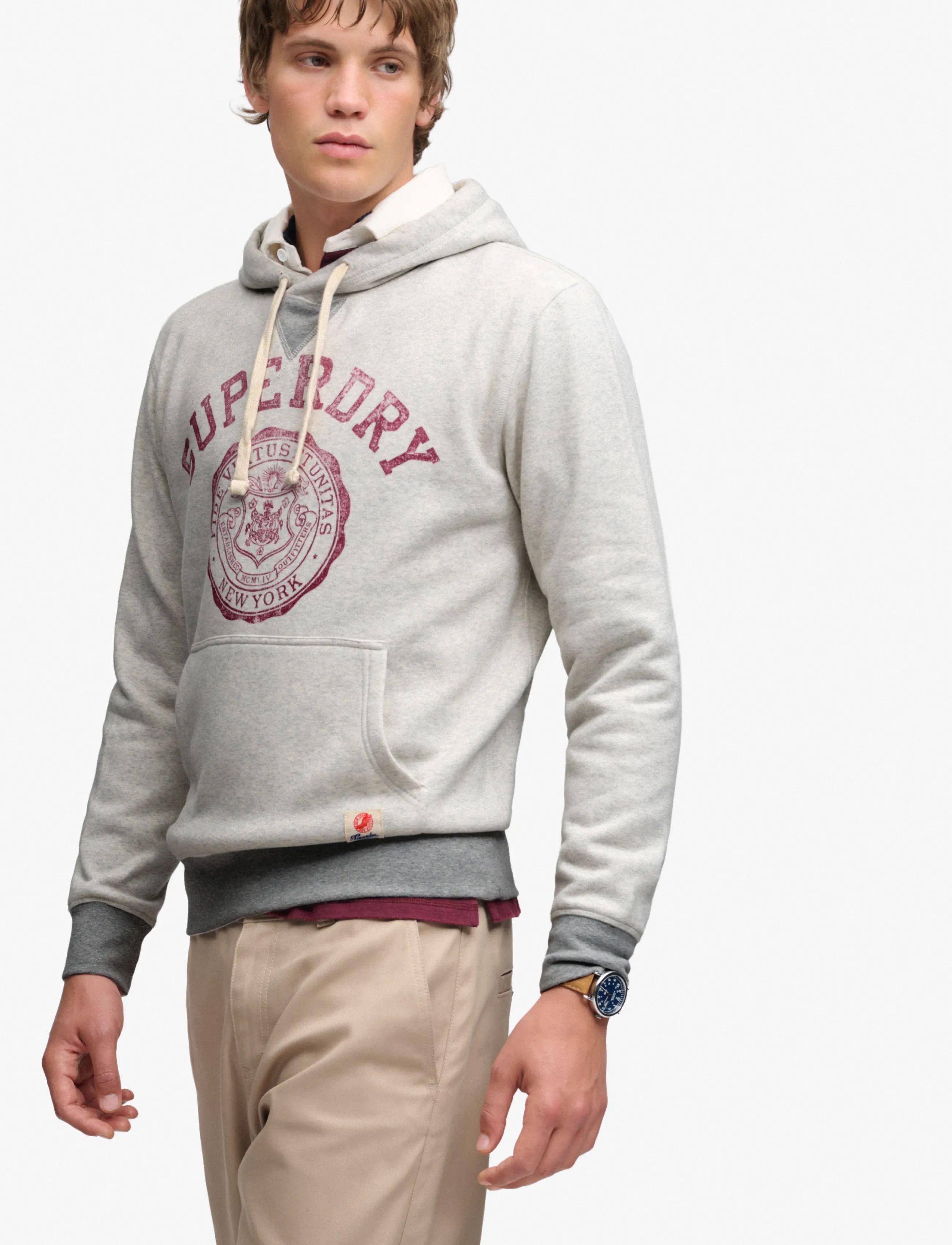 Superdry - ATH ESS HOODIE - kapuutsiga pusad - mcqueen marl - 5