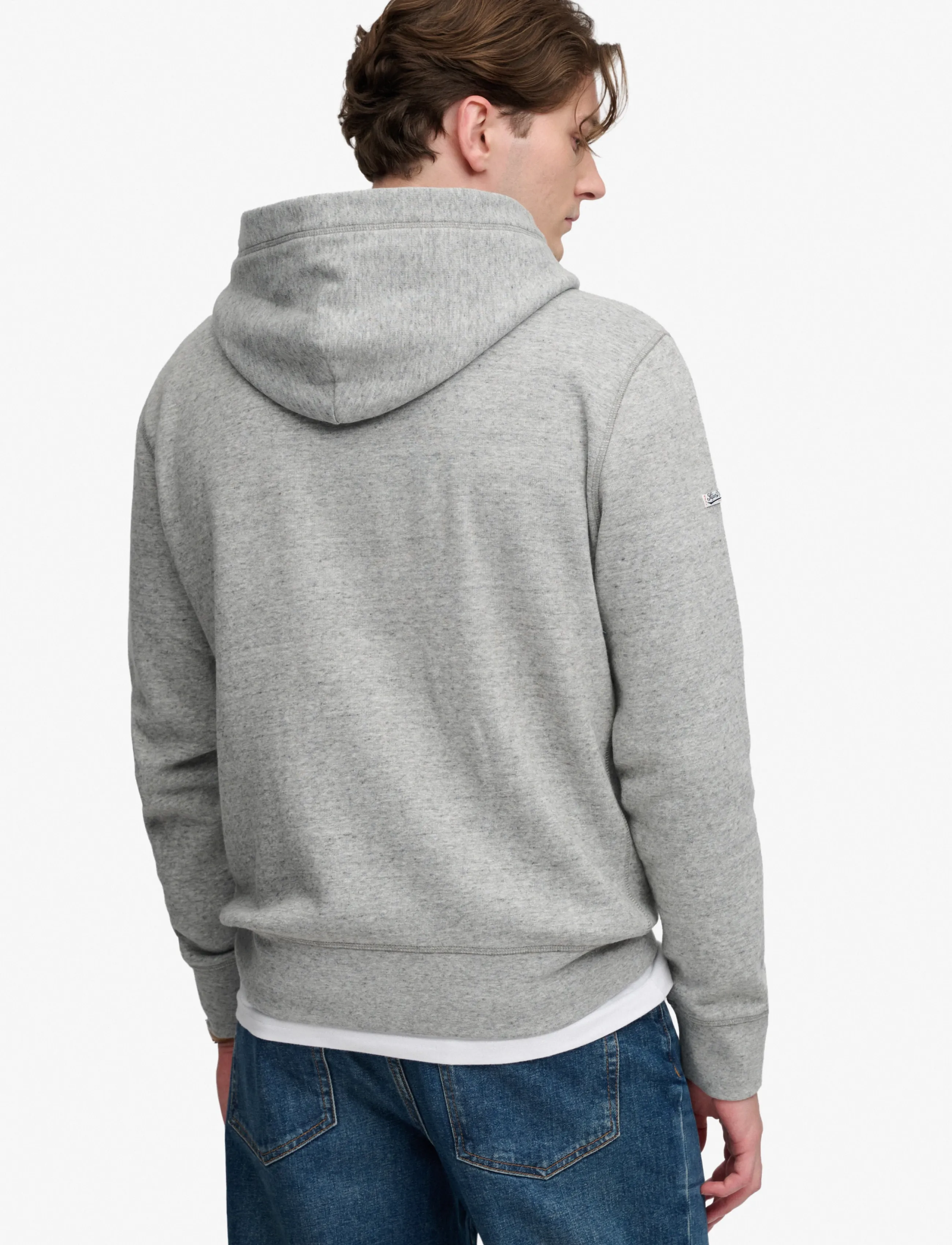 Superdry - VINTAGE SCRIPT HOOD - hoodies - athletic grey marl - 3