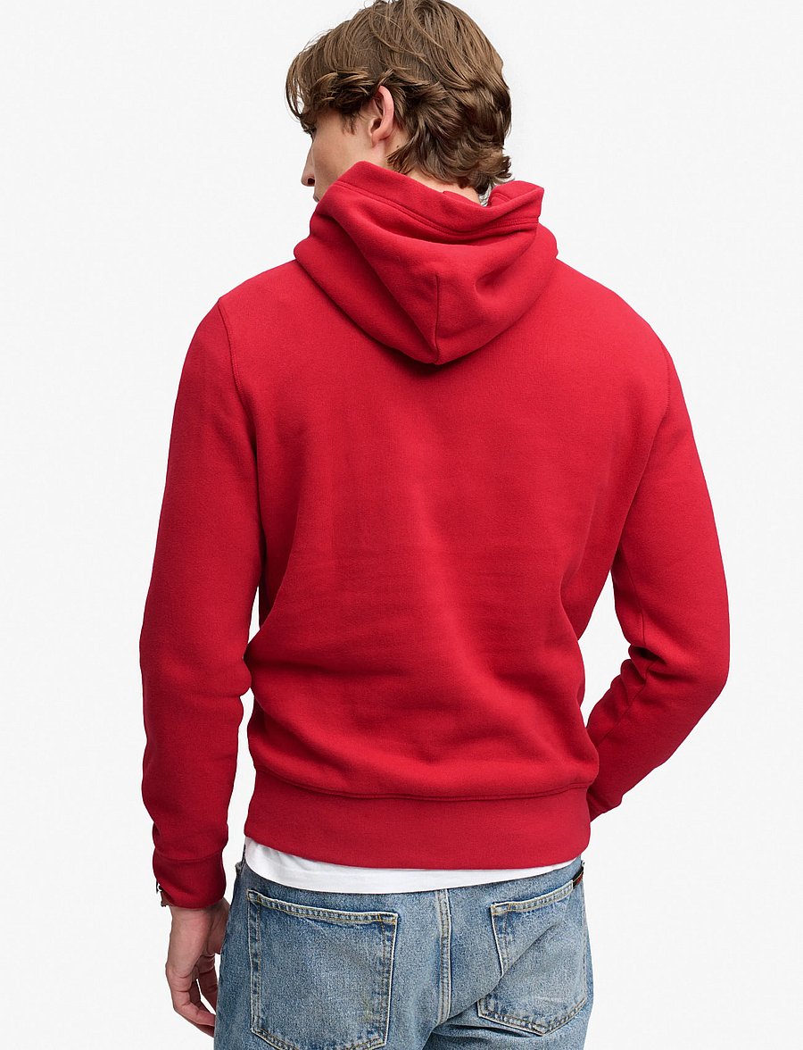 Superdry - VINTAGE SCRIPT HOOD - hoodies - expedition red - 3