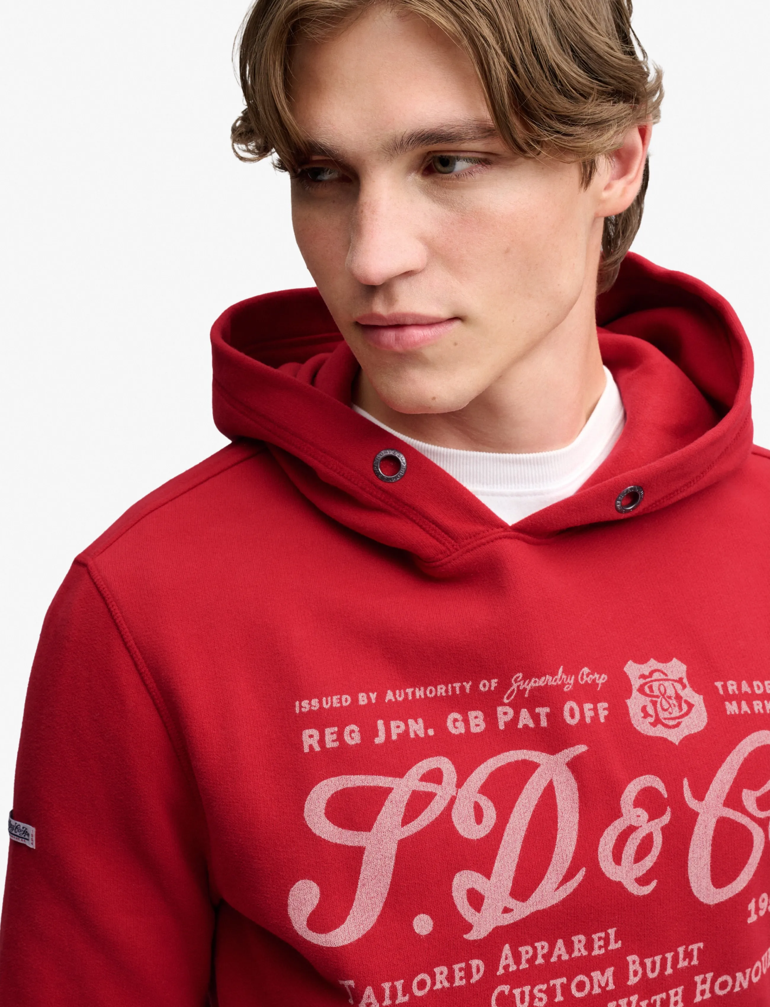 Superdry - VINTAGE SCRIPT HOOD - hoodies - expedition red - 4