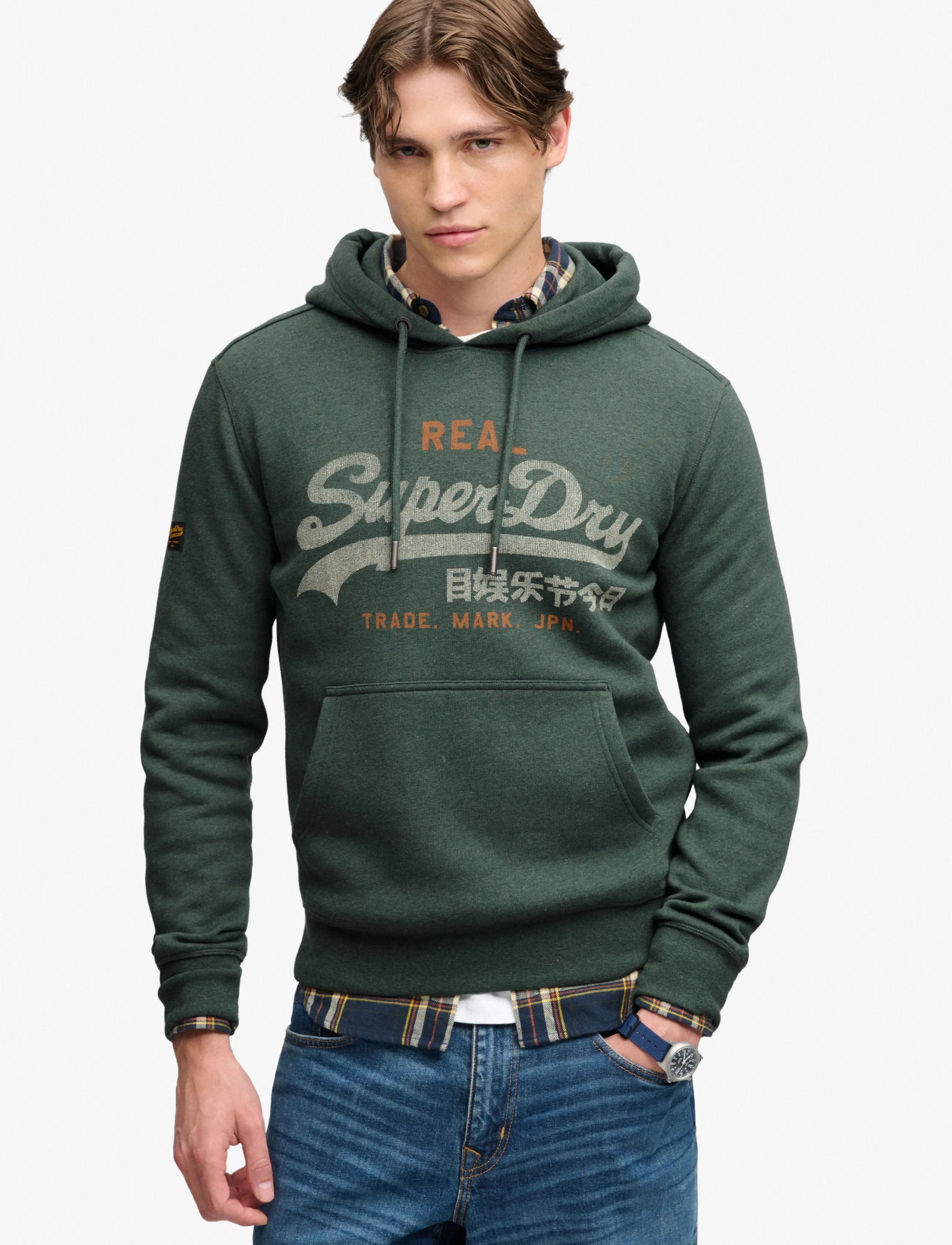 Huvtröjor Superdry Heritage avslappnad pullover-huvtröja 6