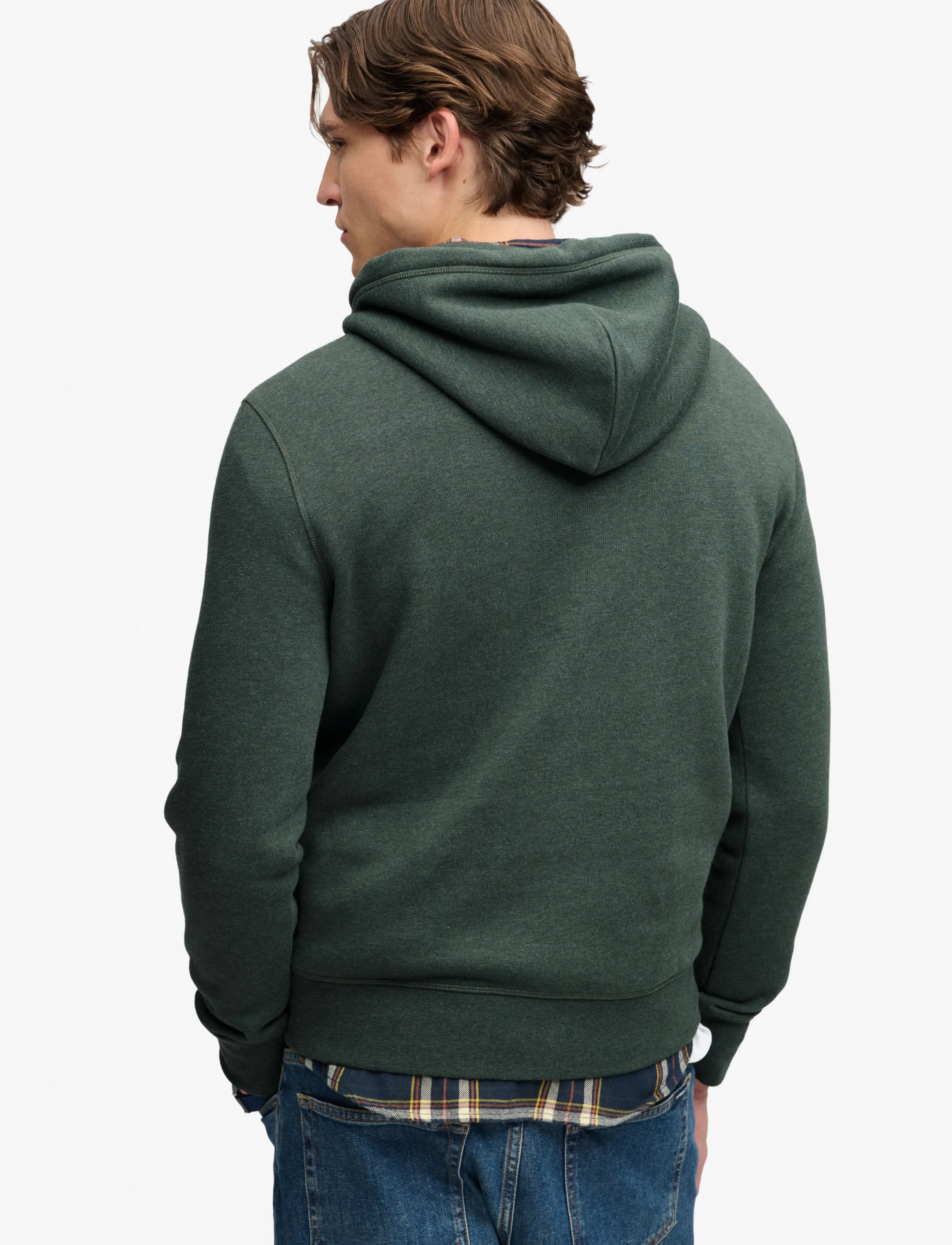 Superdry - VL HERITAGE RELAXED HOOD - hoodies - denver green marl - 3