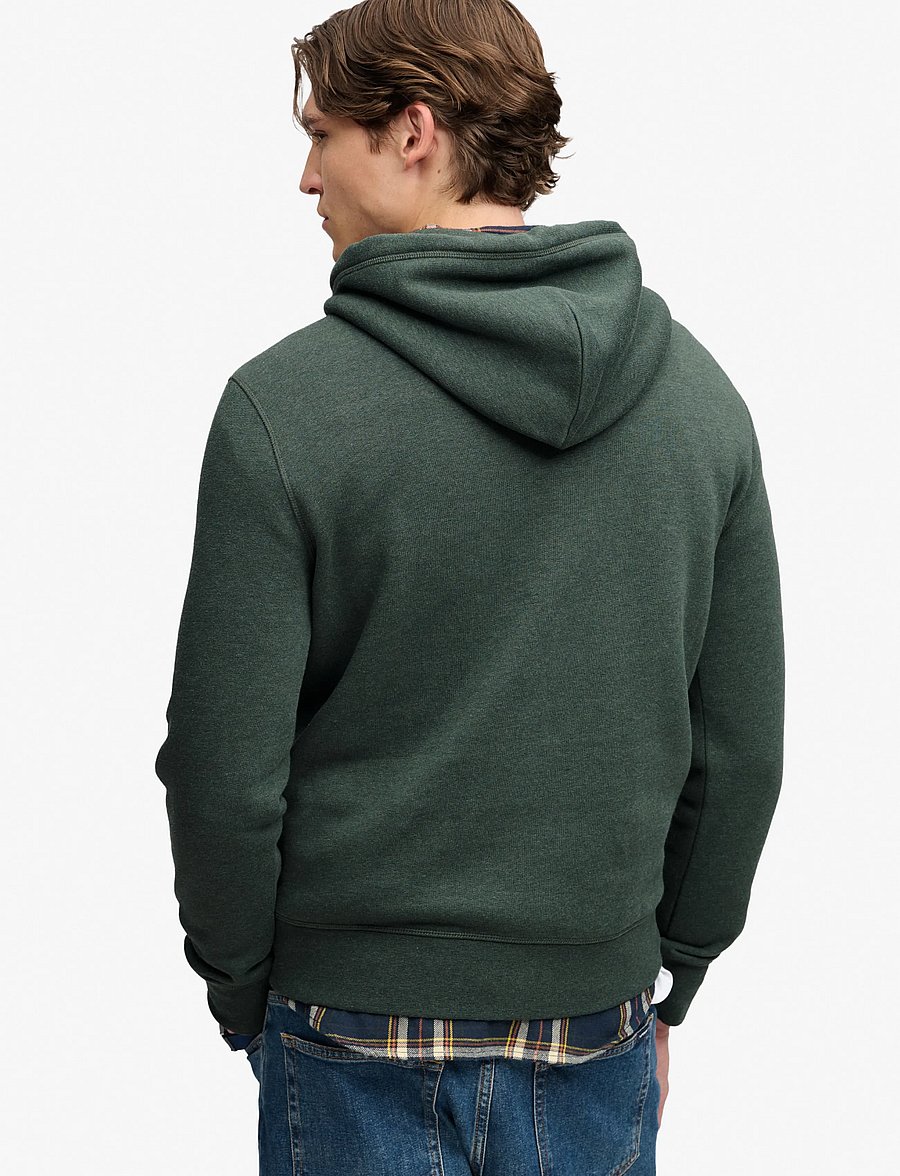 Superdry - VL HERITAGE RELAXED HOOD - hoodies - denver green marl - 3