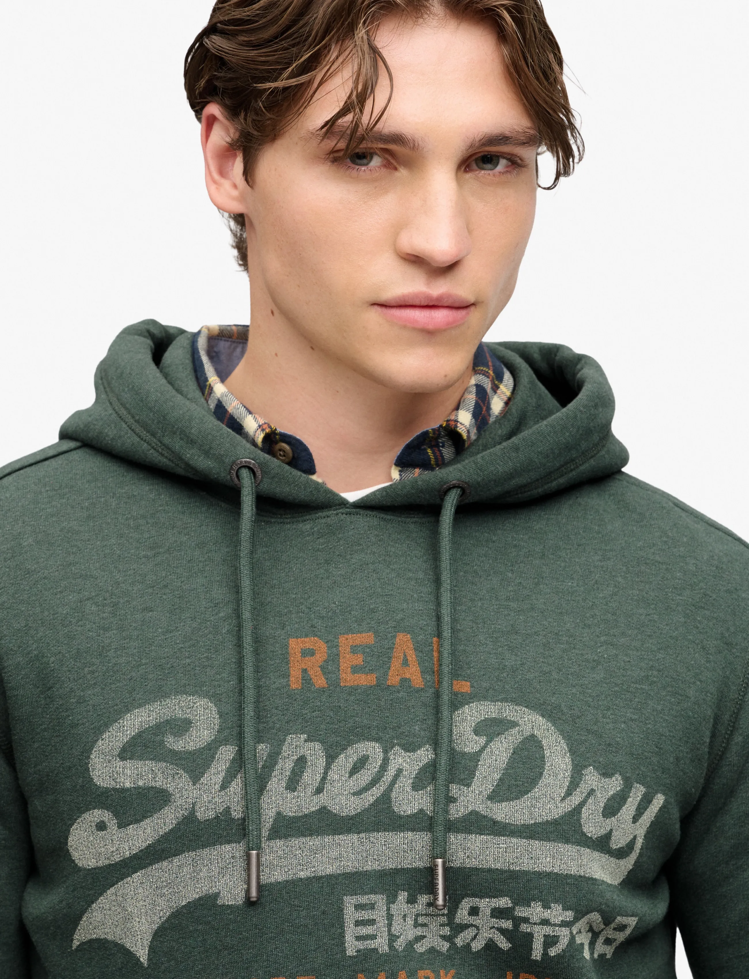 Superdry - VL HERITAGE RELAXED HOOD - hoodies - denver green marl - 4