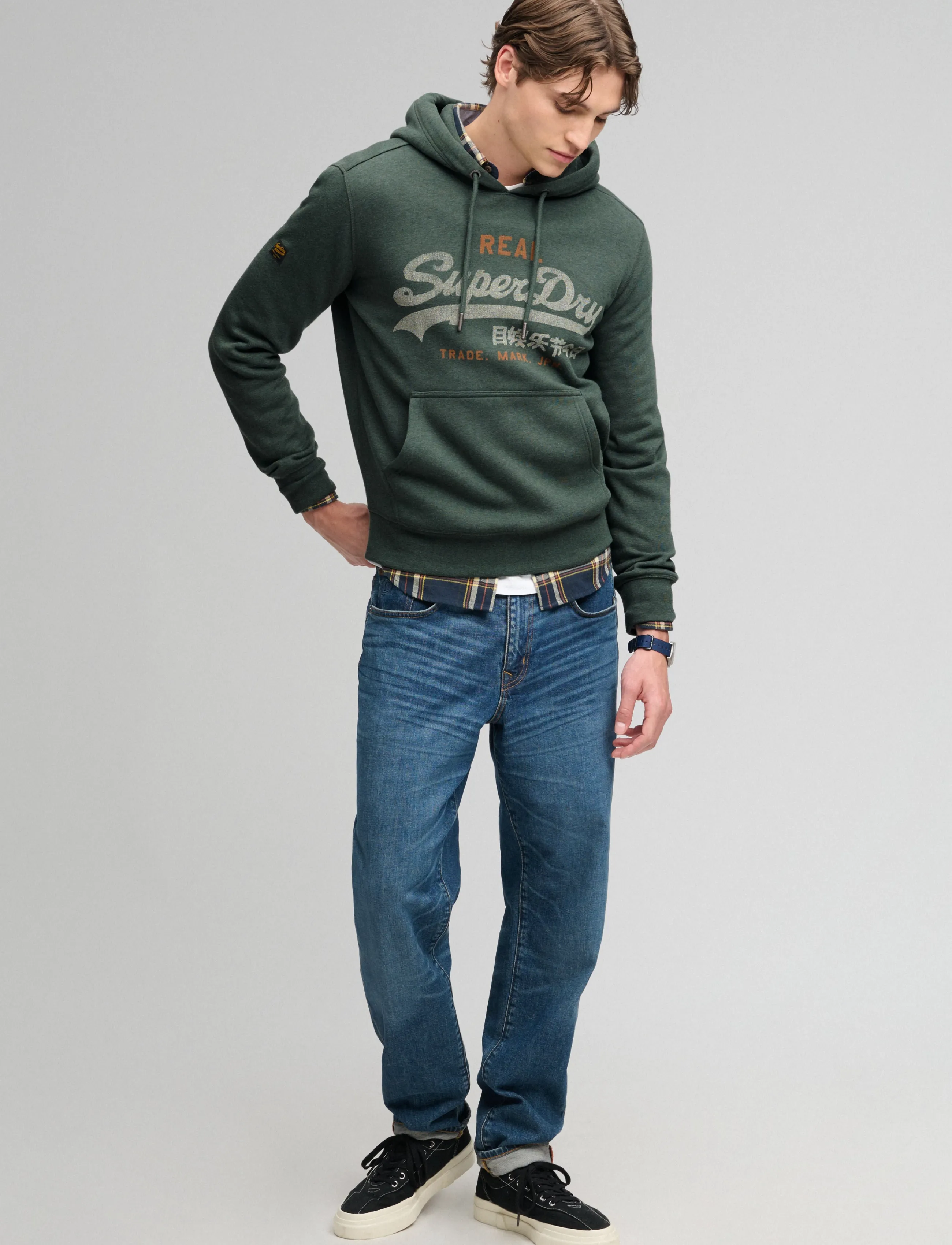 Huvtröjor Superdry Heritage avslappnad pullover-huvtröja 10