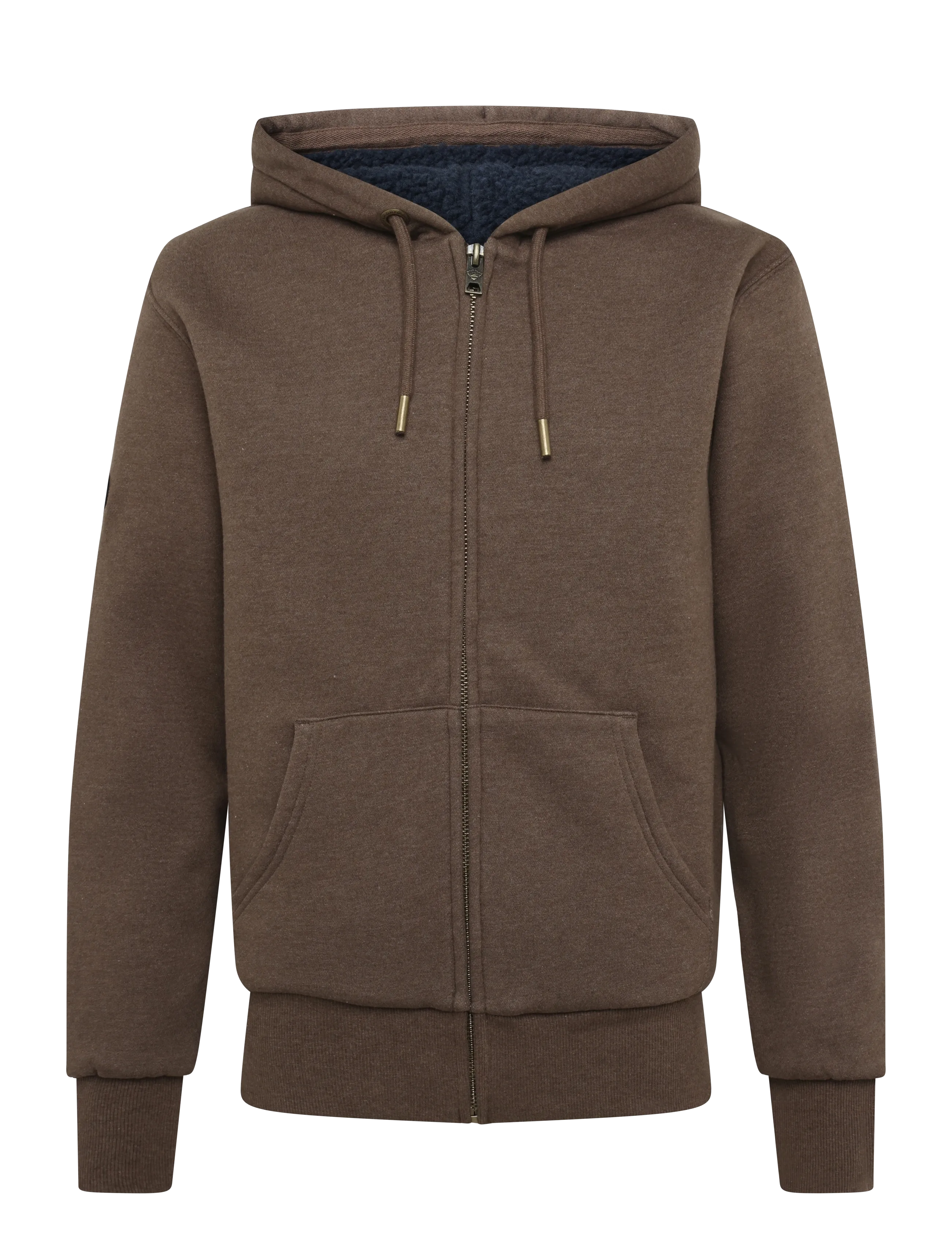 Superdry - BORG LINED ZIPHOOD - hoodies - mocha brown marl - 1
