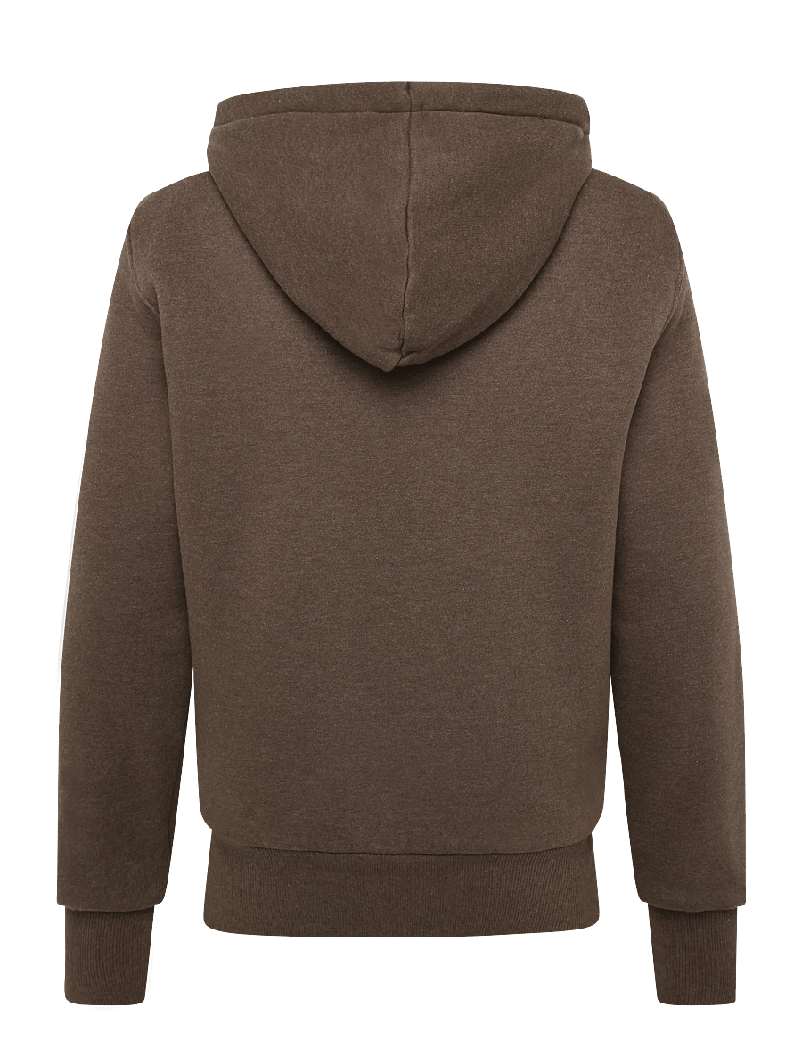 Superdry - BORG LINED ZIPHOOD - hoodies - mocha brown marl - 2