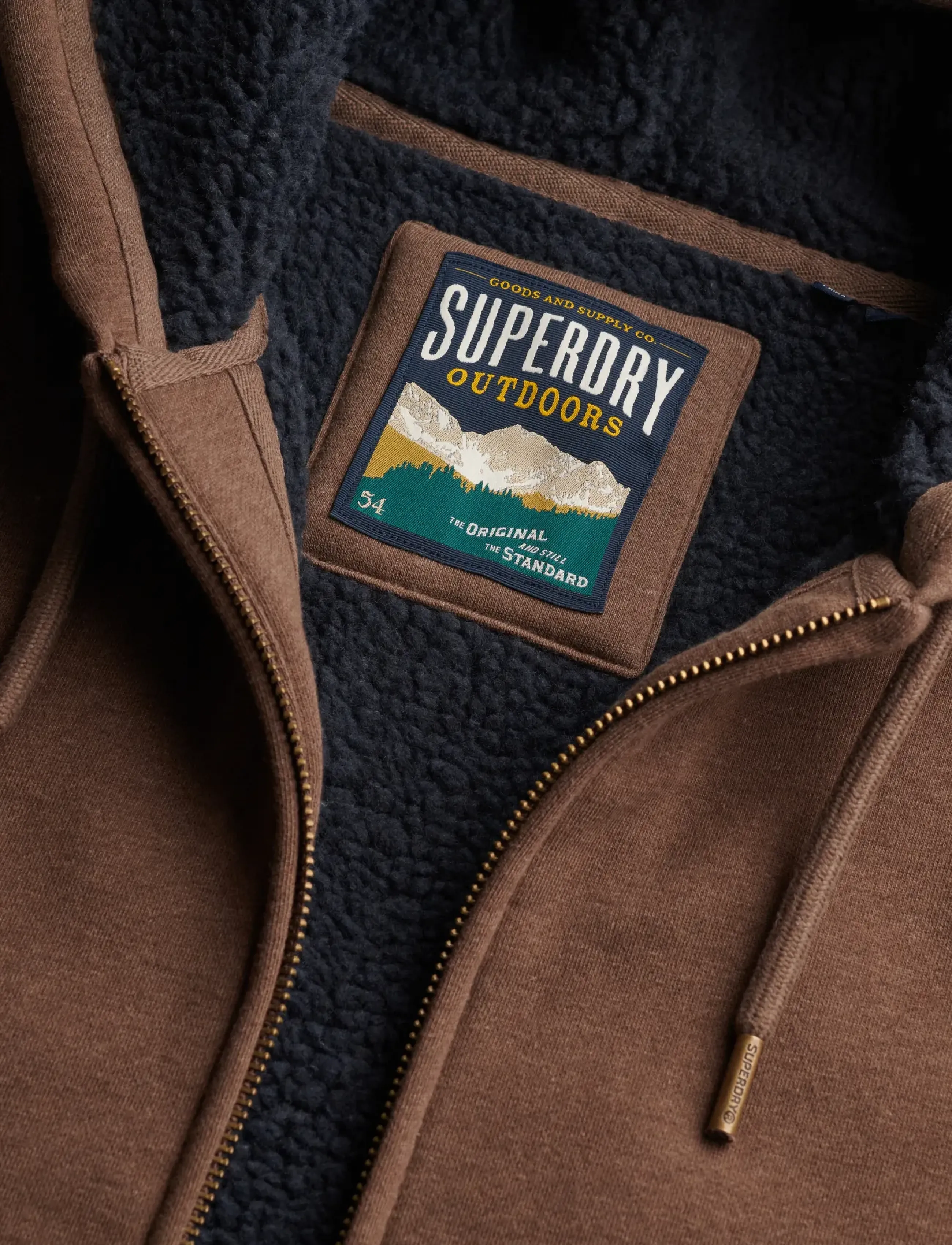 Superdry - BORG LINED ZIPHOOD - kapuutsiga pusad - mocha brown marl - 5