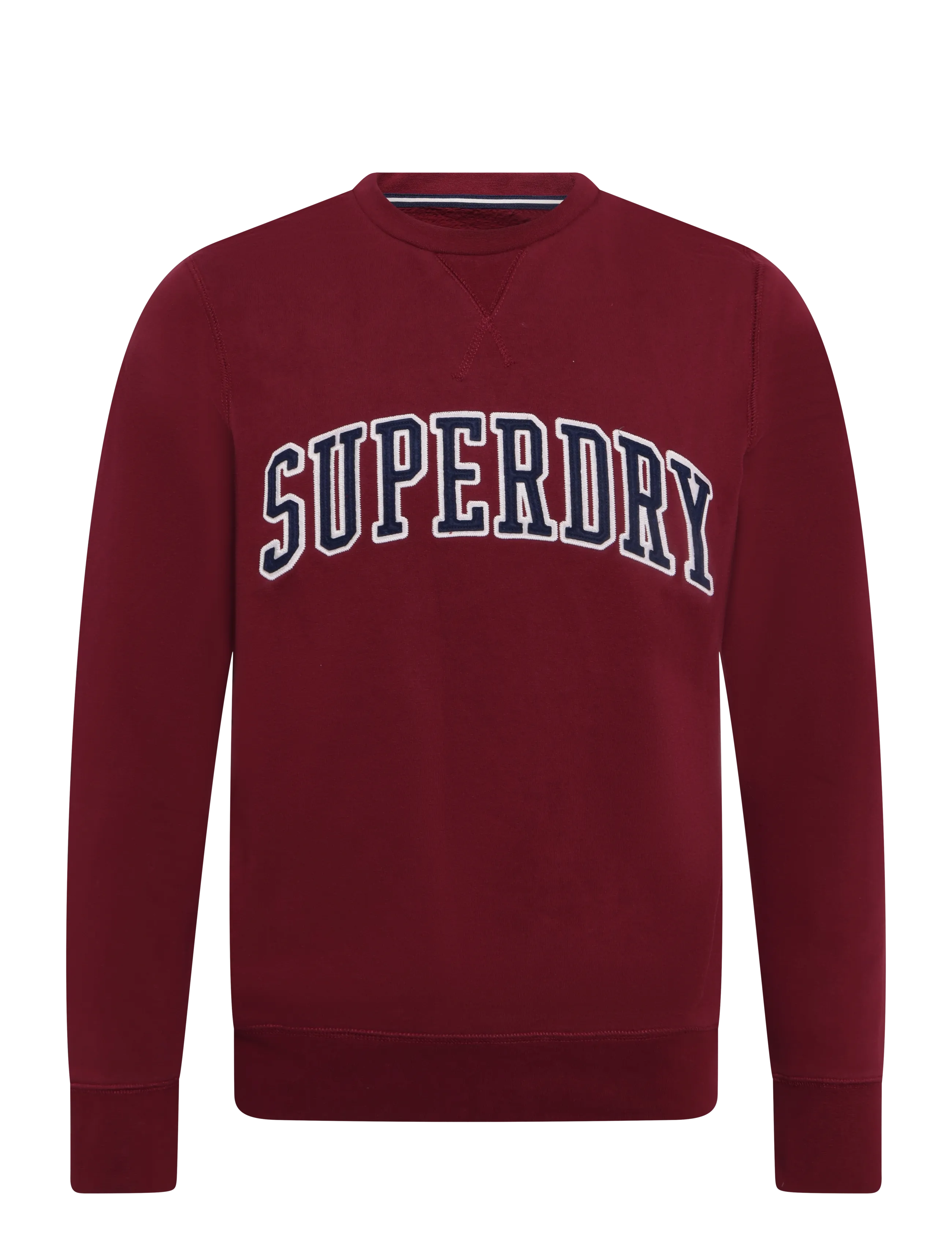 Superdry - ATHLETIC APPLIQUE RELAXED CREW - sweatshirts - deep ruby - 1