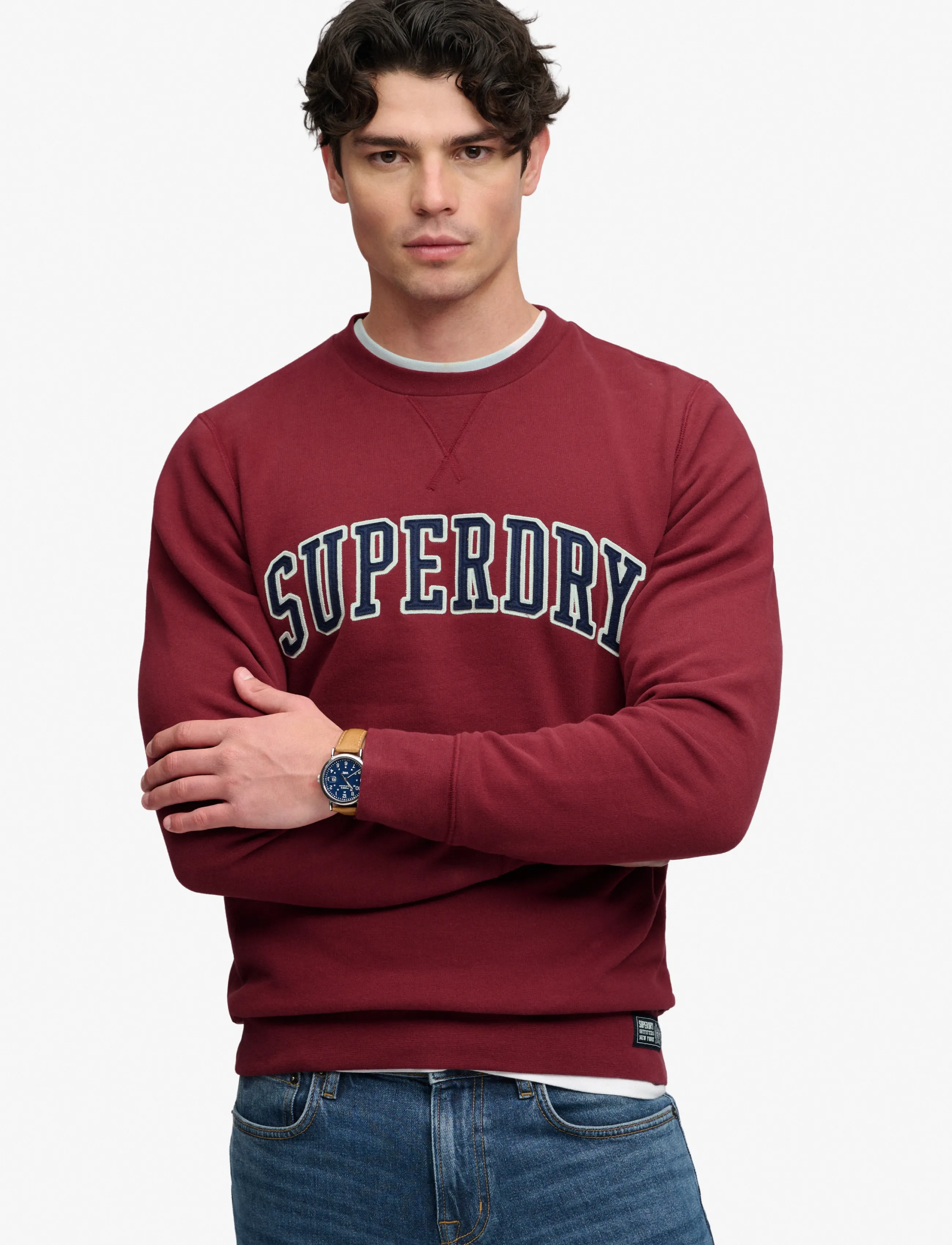 Superdry Athletic Applique Relaxed-tröja herr – bild 3