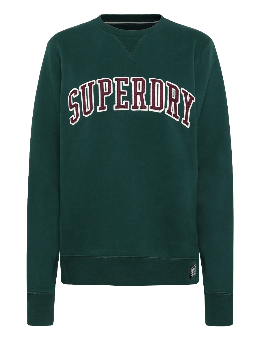 Superdry - ATHLETIC APPLIQUE RELAXED CREW - sweatshirts - enamel green - 1
