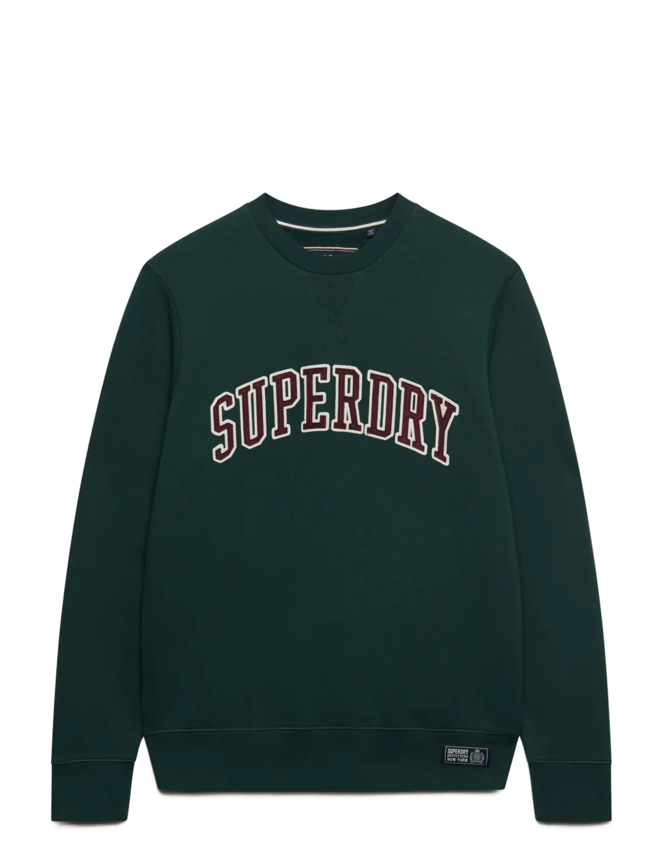 Superdry - ATHLETIC APPLIQUE RELAXED CREW - kollektioner - enamel green - 1
