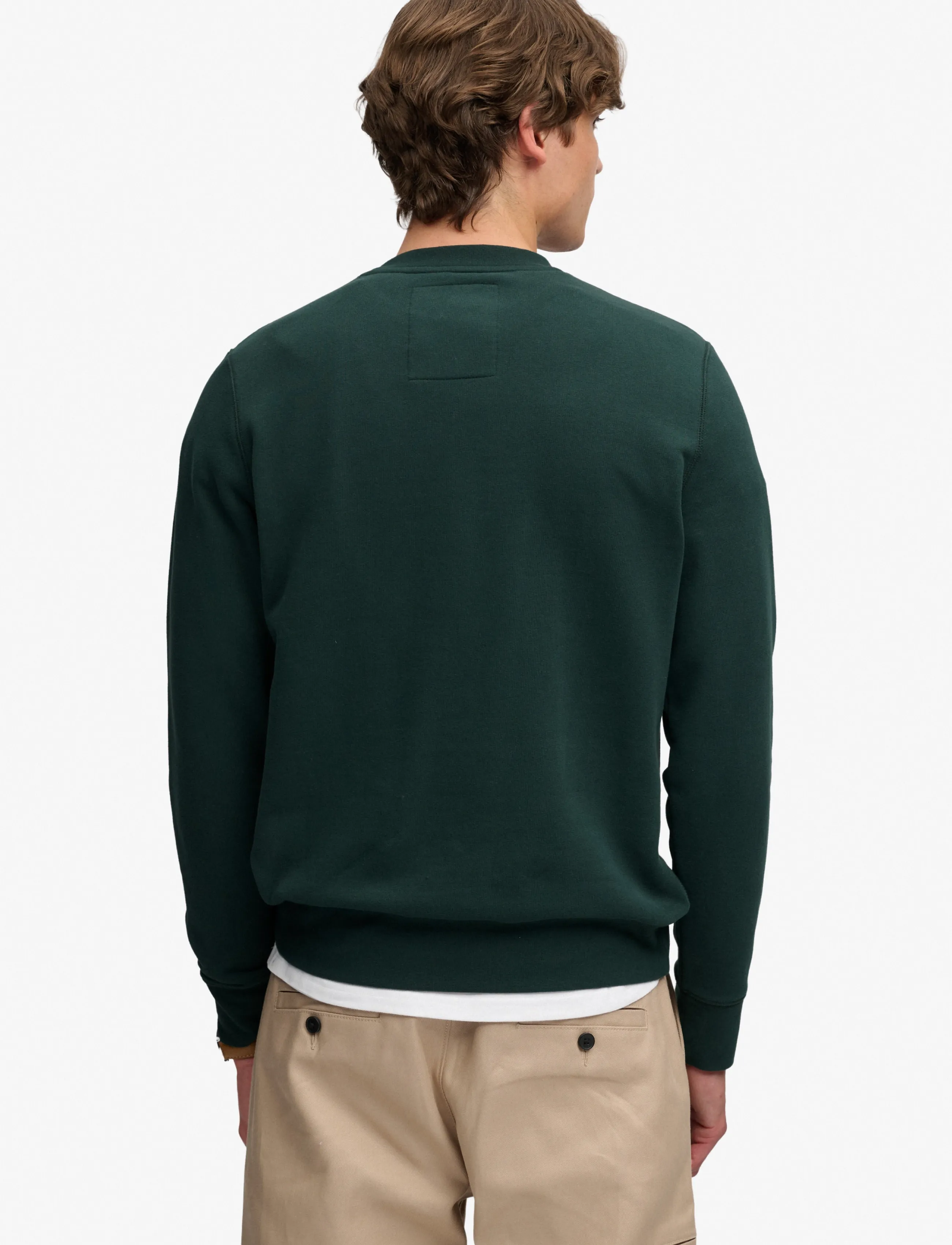 Superdry - ATHLETIC APPLIQUE RELAXED CREW - kollektioner - enamel green - 2