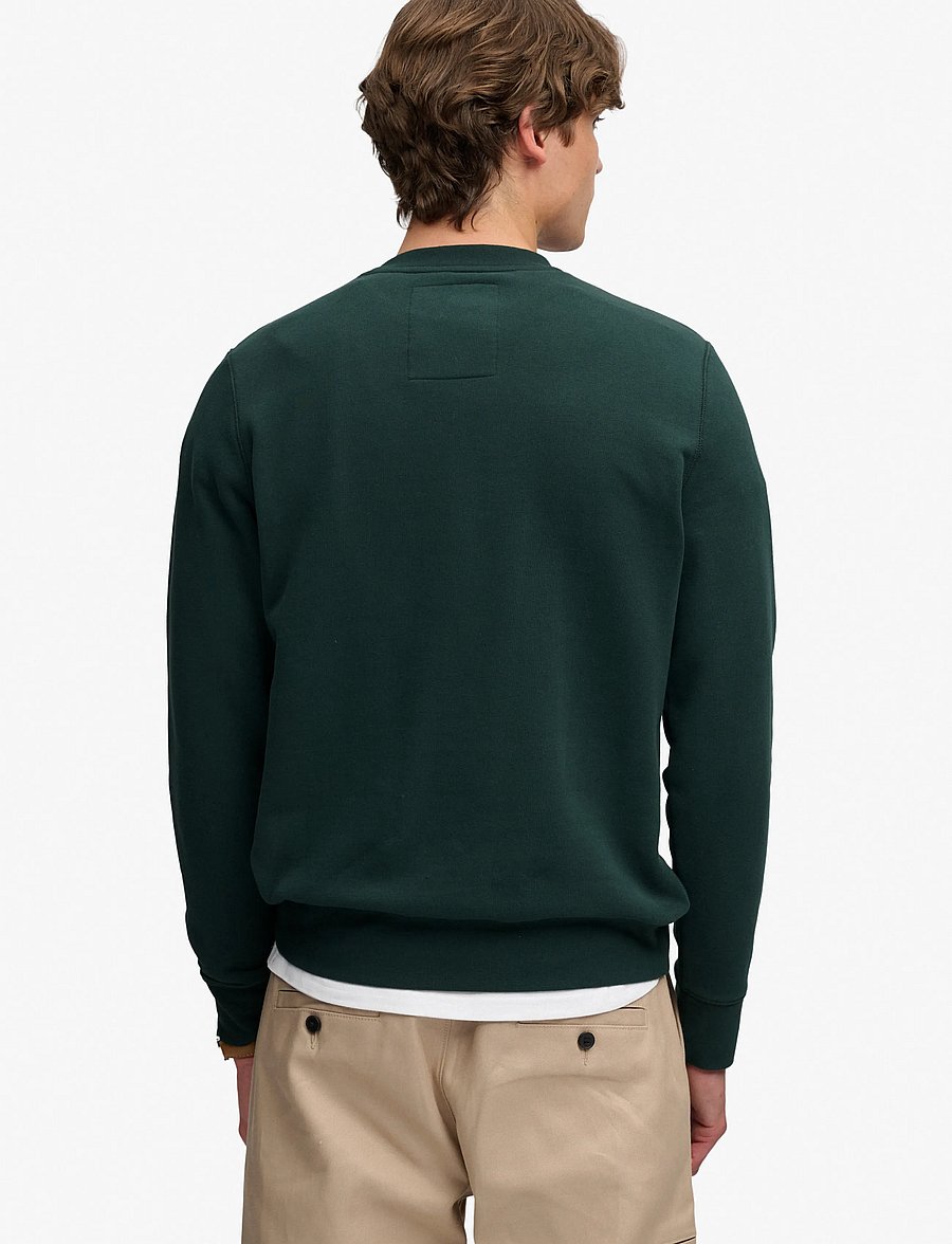 Superdry - ATHLETIC APPLIQUE RELAXED CREW - kollektioner - enamel green - 2