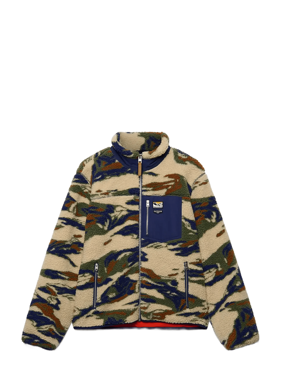 Superdry - TERRAIN FLEECE ZIP THRU - fall jackets - khaki terrain - 1