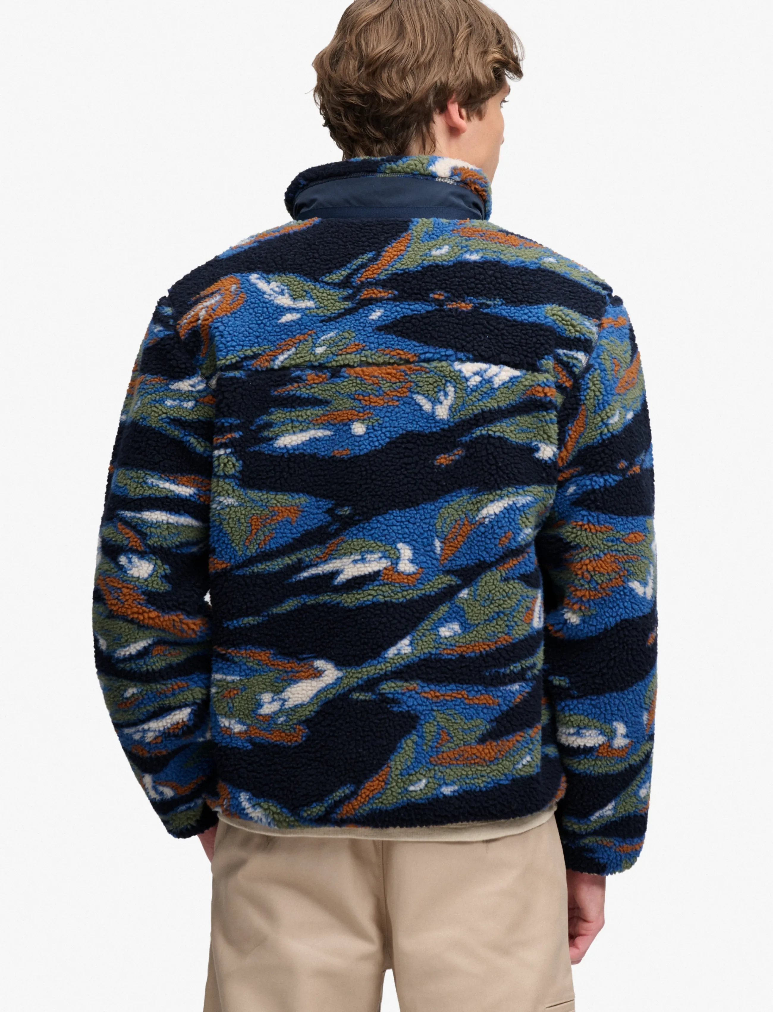 Superdry - TERRAIN FLEECE ZIP THRU - fall jackets - navy terrain - 3