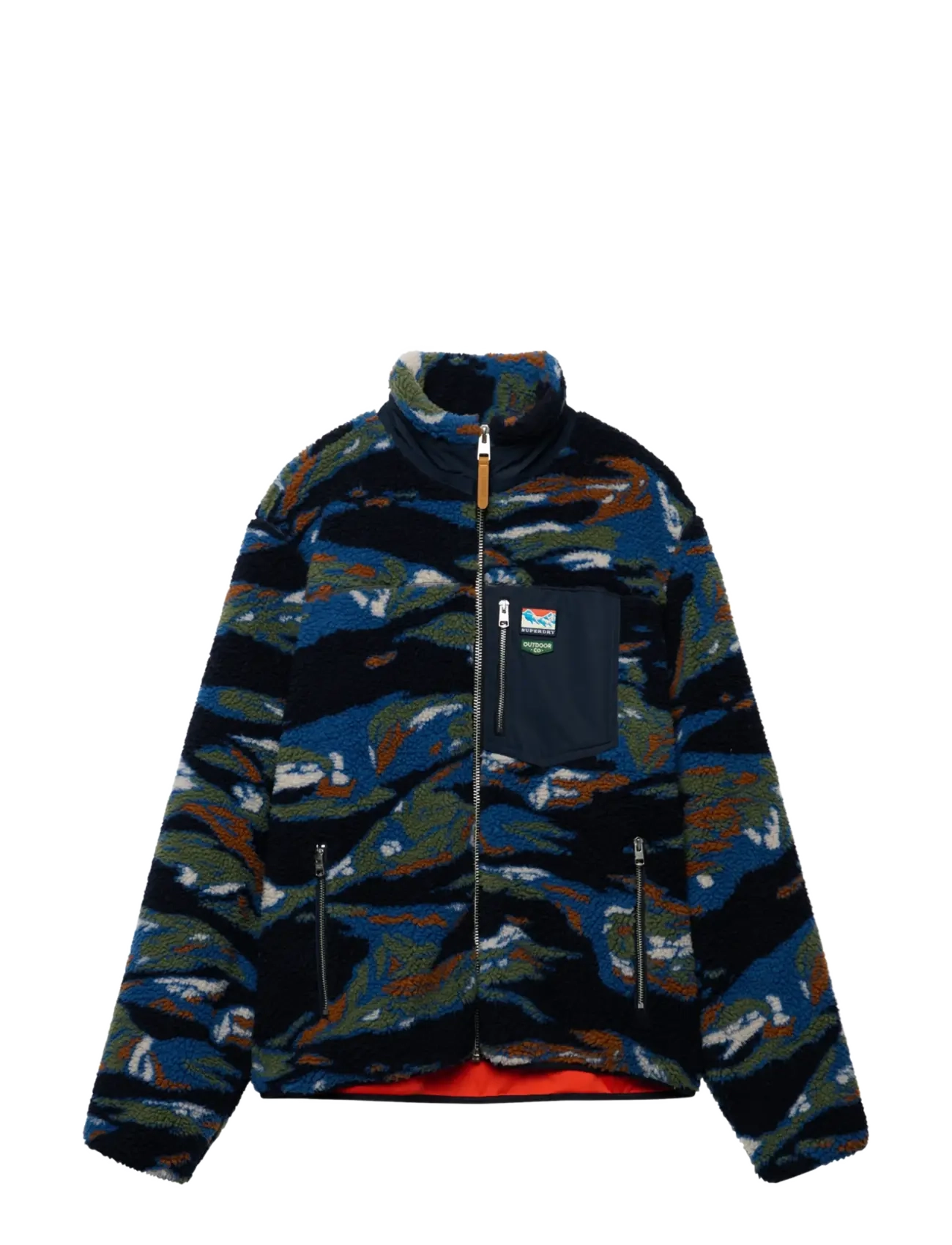 Superdry - TERRAIN FLEECE ZIP THRU - fall jackets - navy terrain - 2