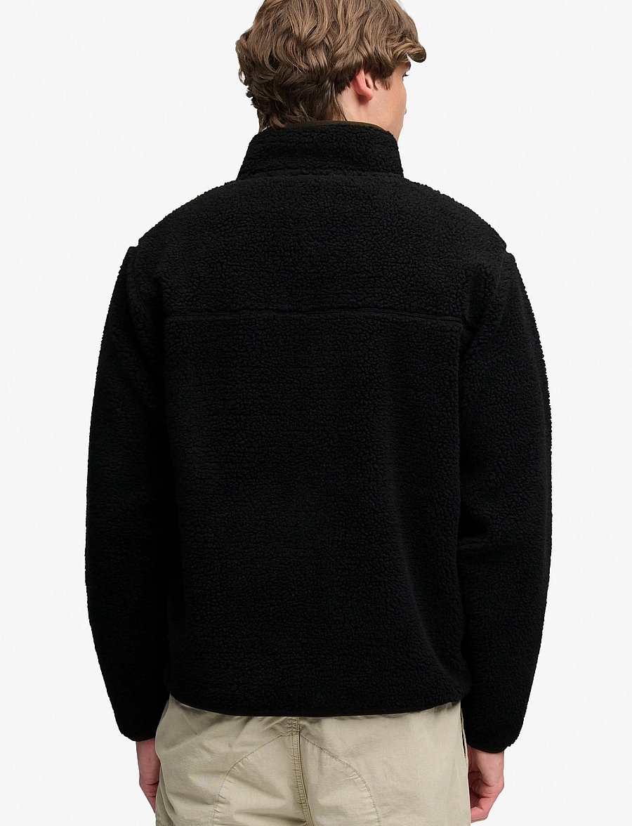 Superdry - VINTAGE RETRO FULL ZIP FLEECE - fall jackets - black/olive - 3