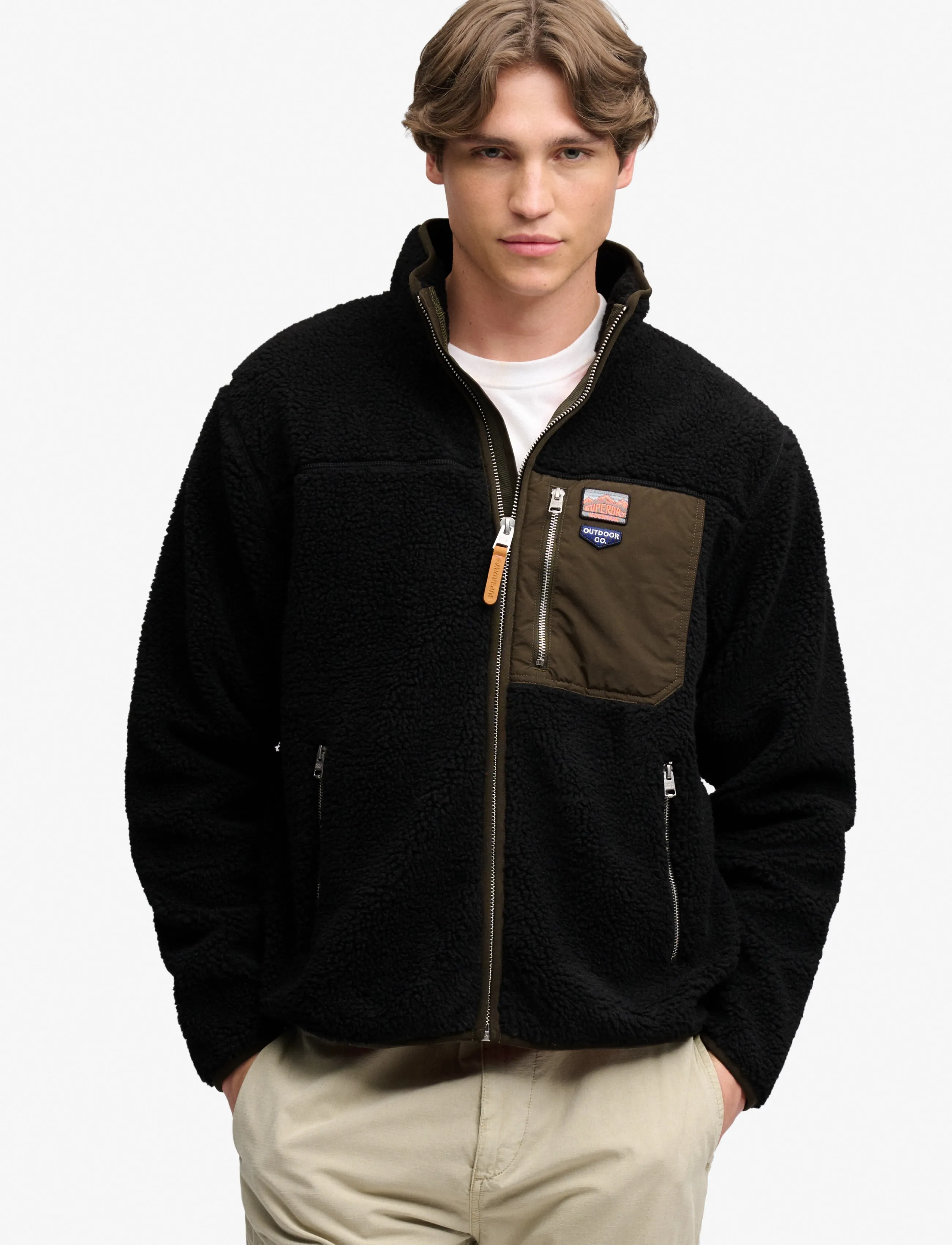 Superdry Vintage Retro Full Zip Fleece jackor herr – bild 3