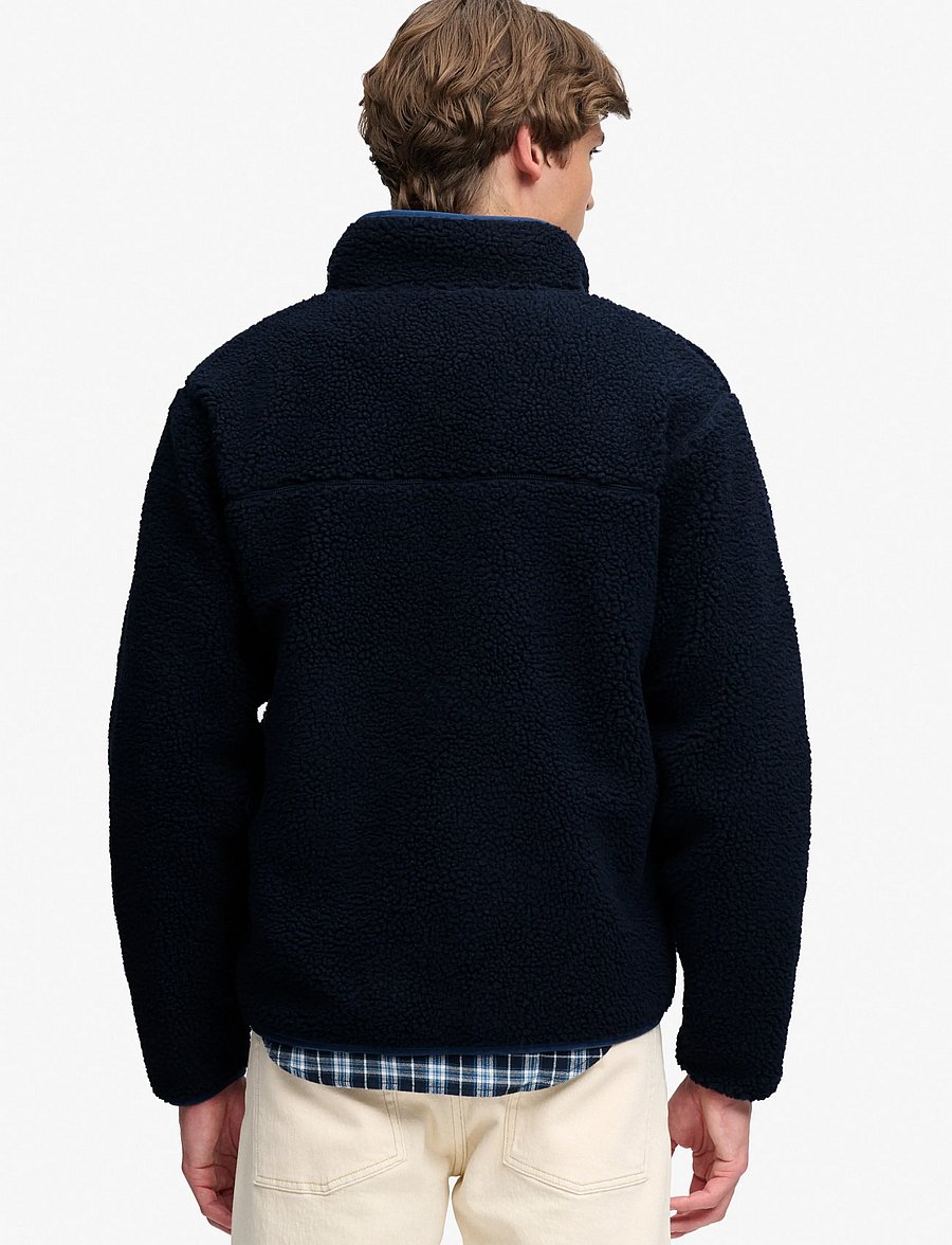 Superdry - VINTAGE RETRO FULL ZIP FLEECE - fall jackets - eclipse navy/navy - 3